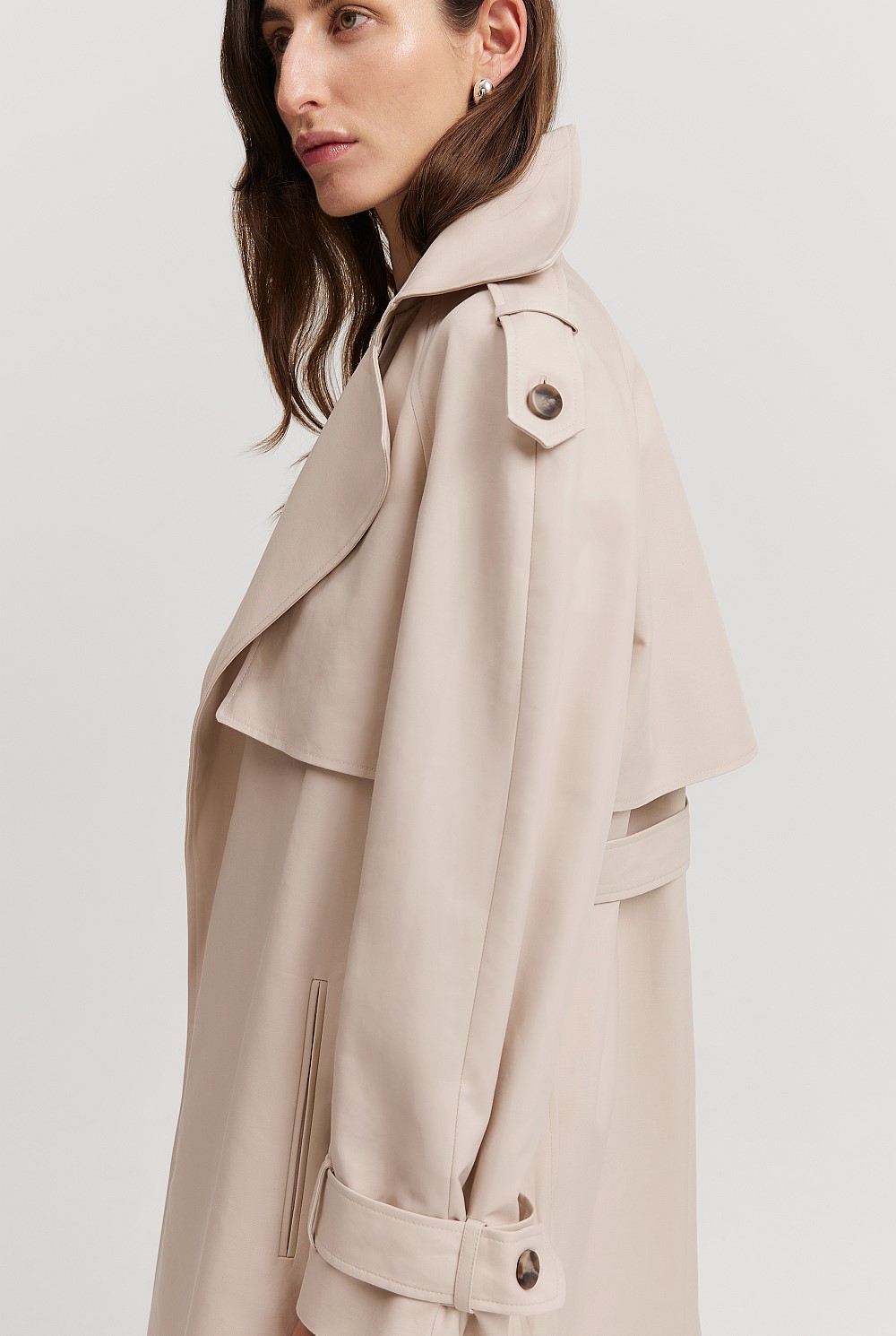 Organically Grown Cotton Trench Coat