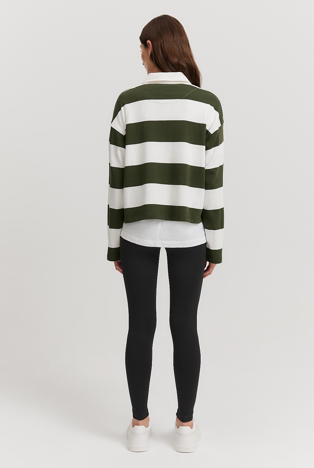 Australian Cotton Stripe Long Sleeve Rugby Top