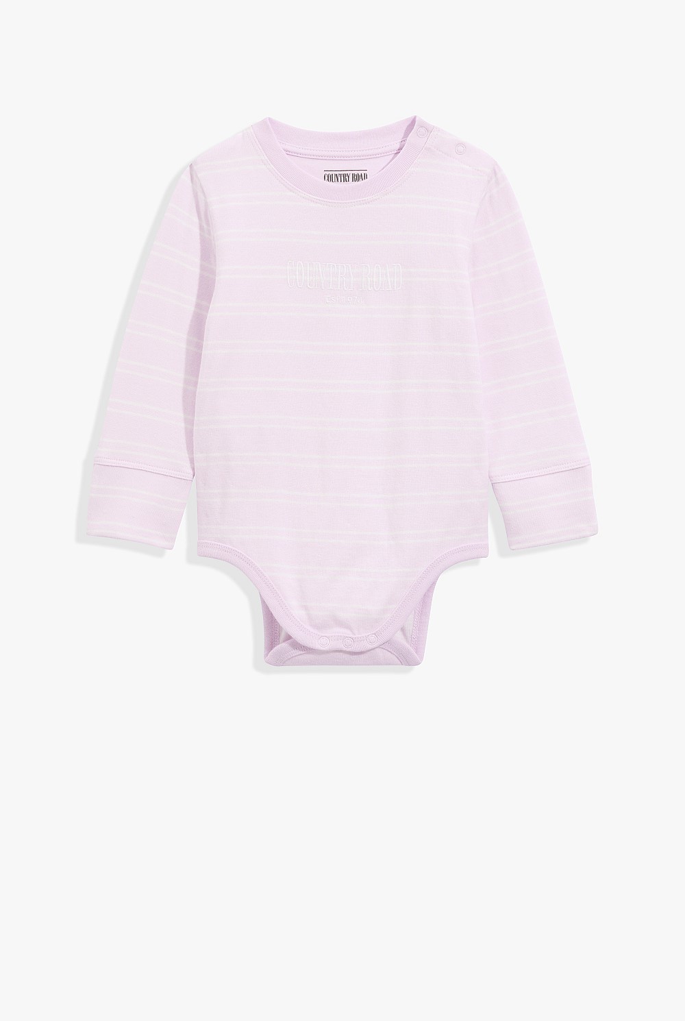 Organically Grown Cotton Heritage Long Sleeve Bodysuit