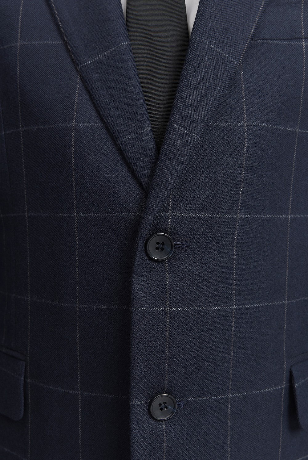 Regular Fit Cotton Wool Check Blazer