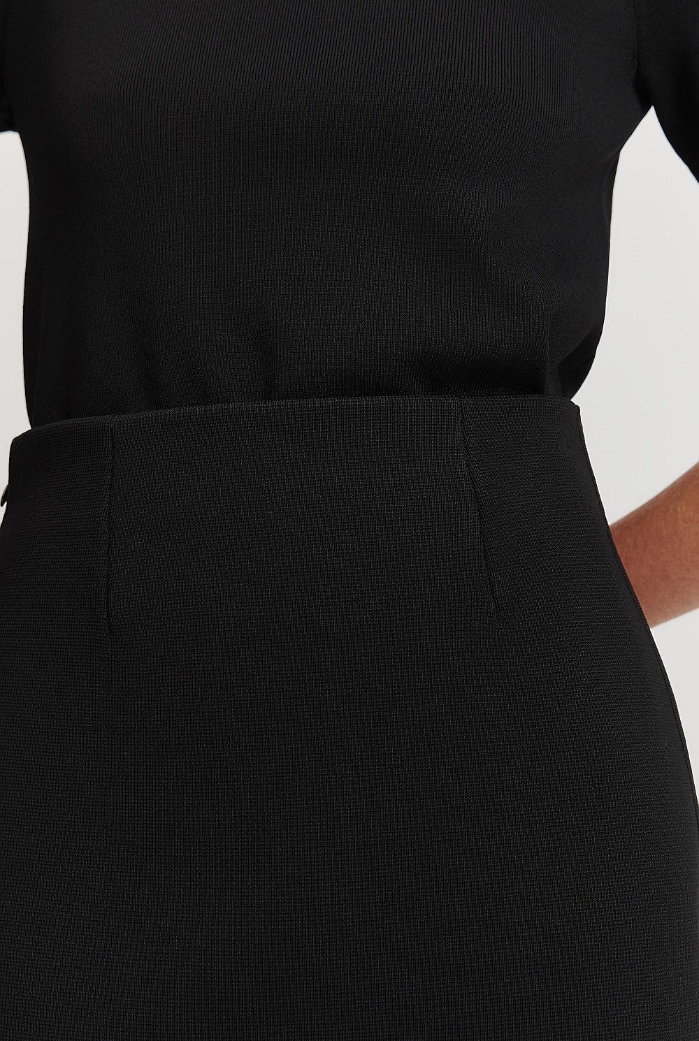 Compact Knit Mini Skirt