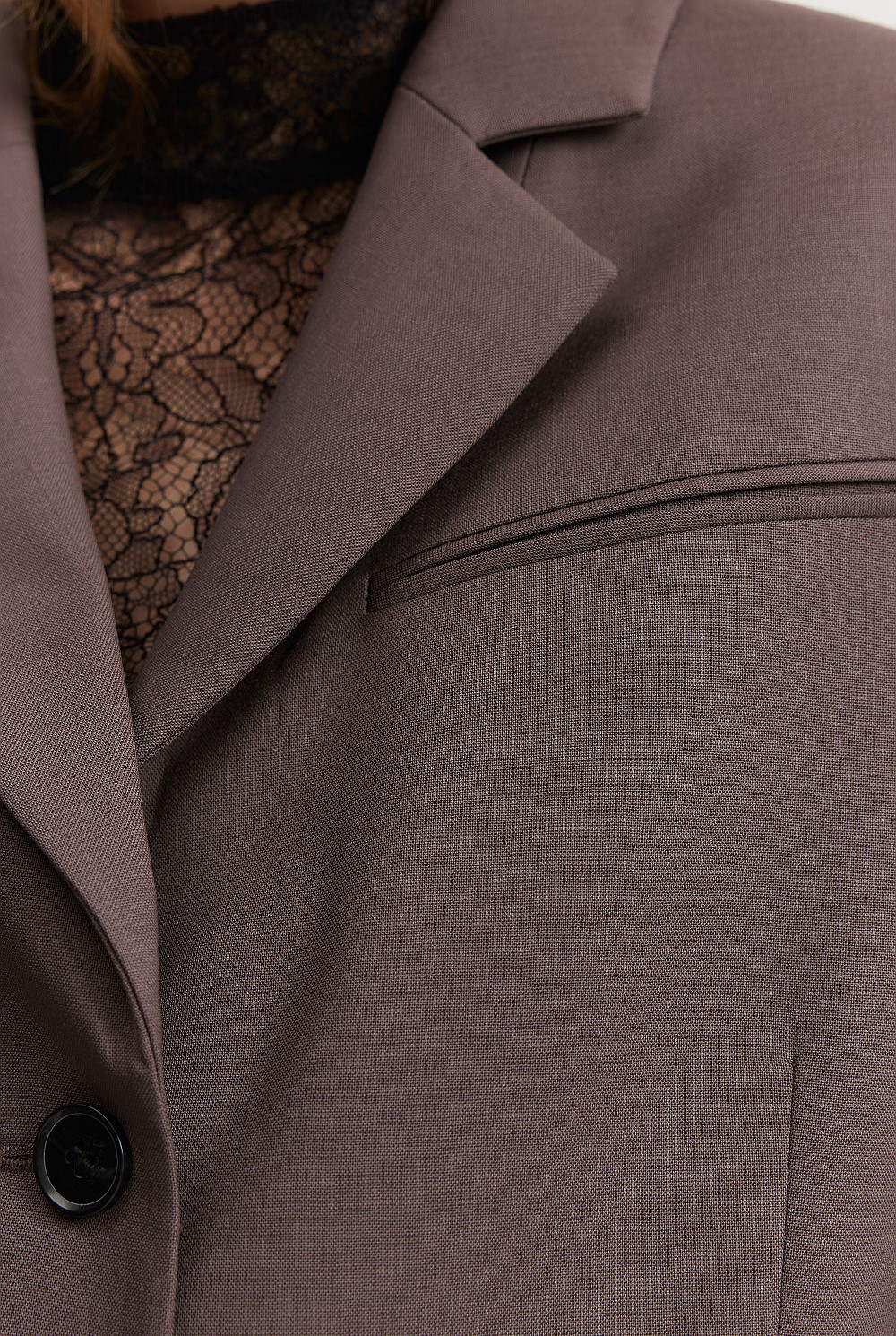 Wool Single-Breasted Blazer