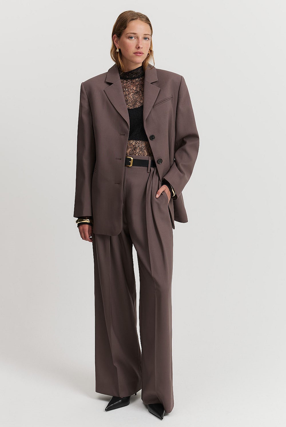 Wool Single-Breasted Blazer