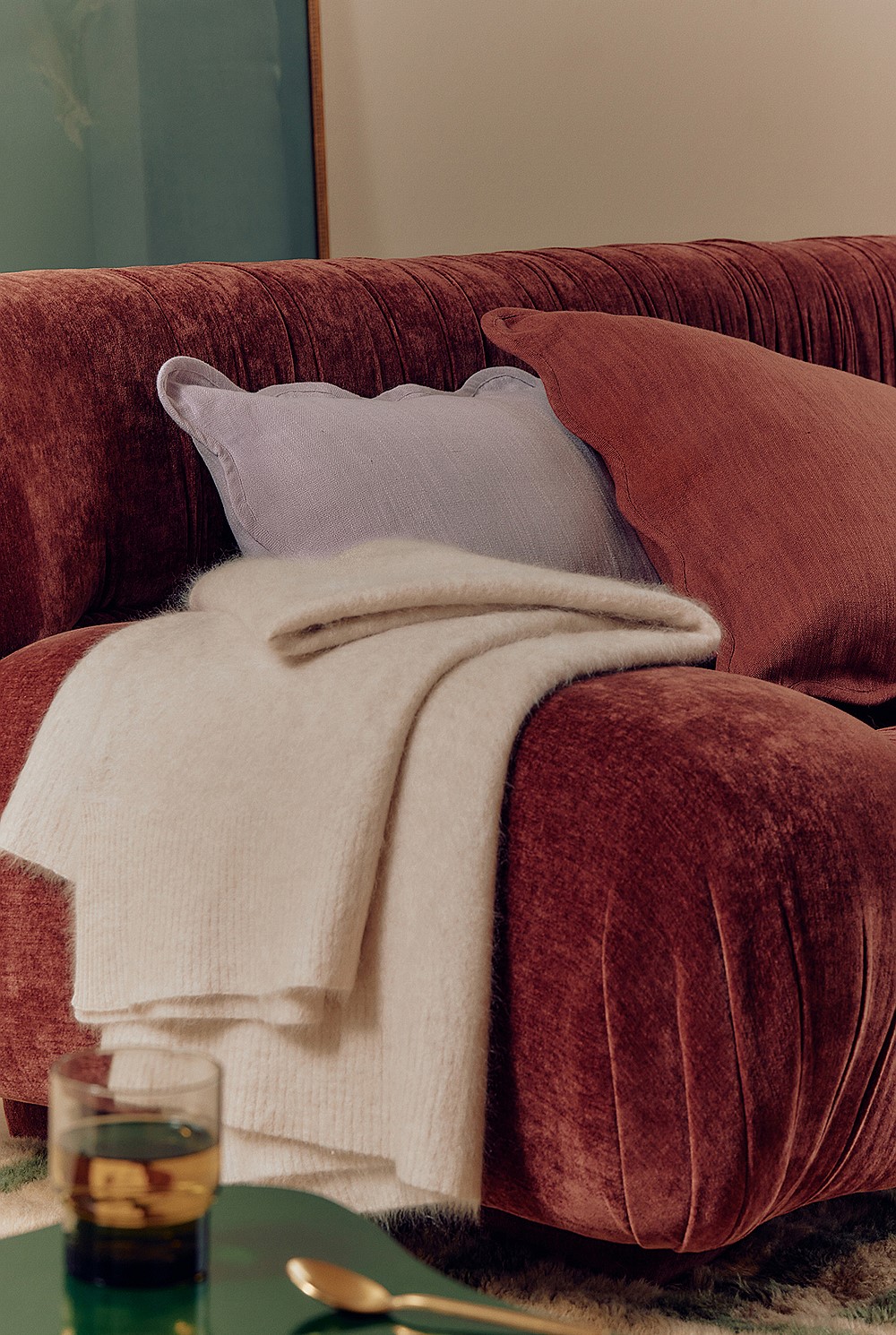 GCS-certified Cashmere Brushed Throw