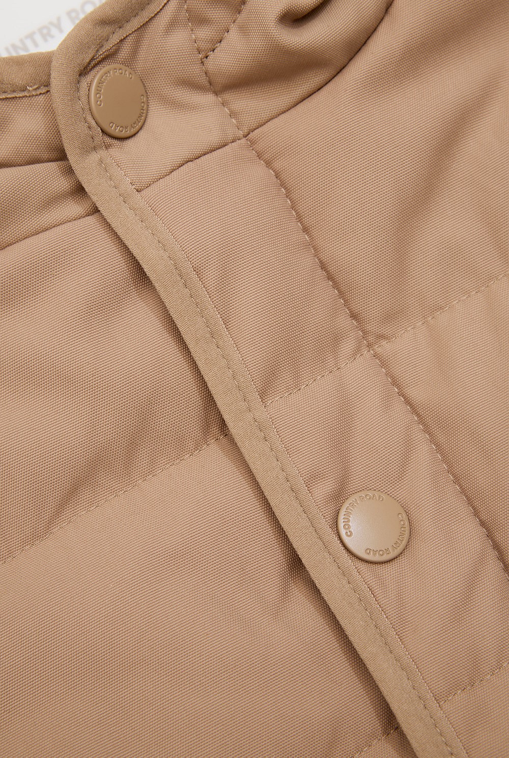 Nylon Blend Quilted Coat