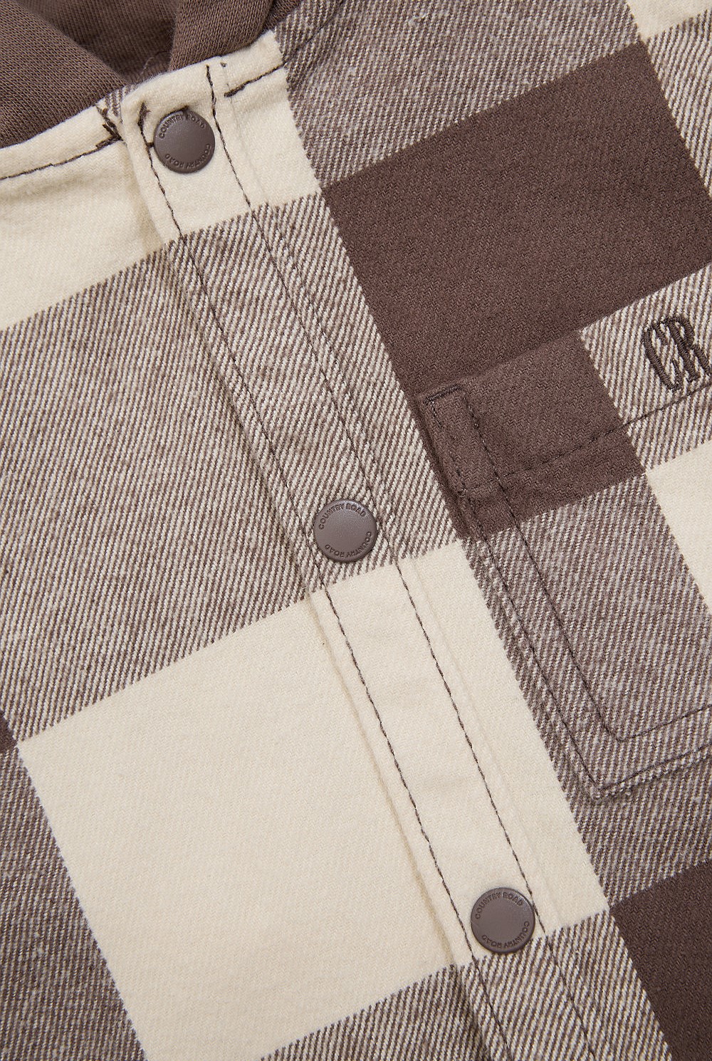 Australian Cotton Check Hooded Shirt