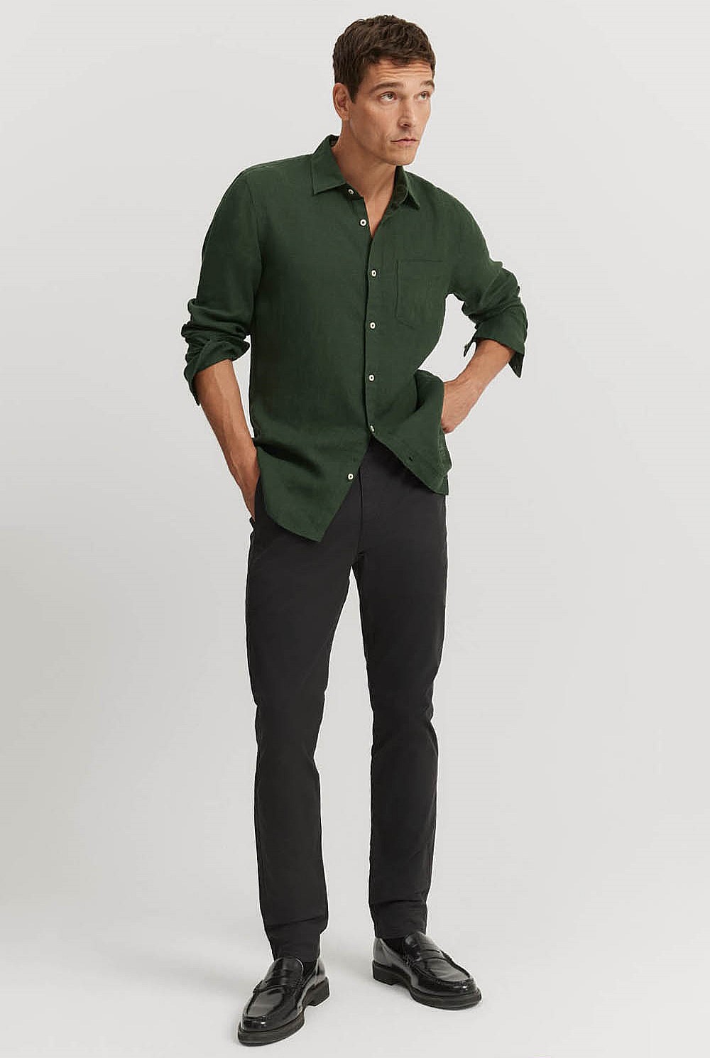 Regular Fit Organically Grown Linen Shirt