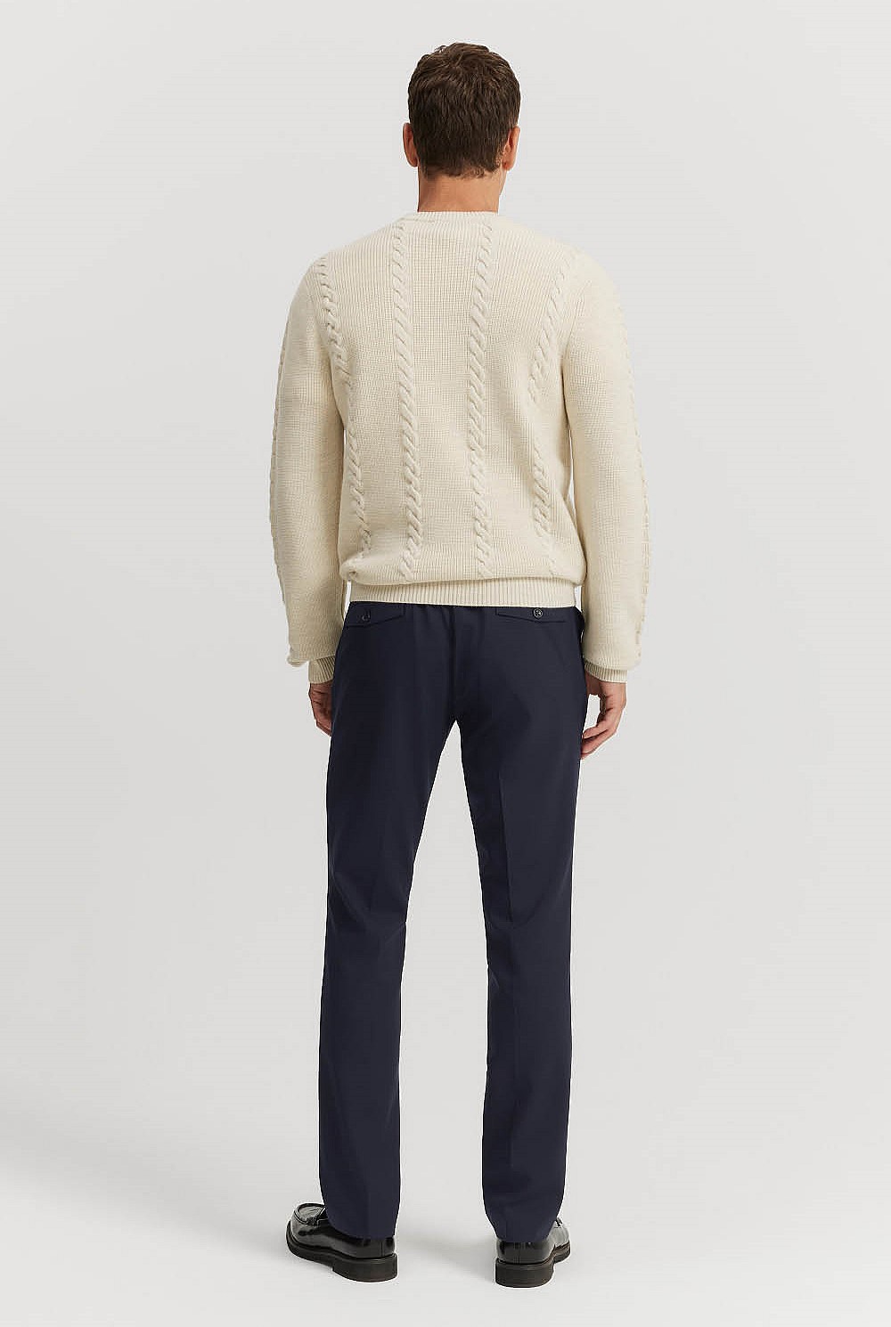 Australian Wool Cable Crew Neck Knit