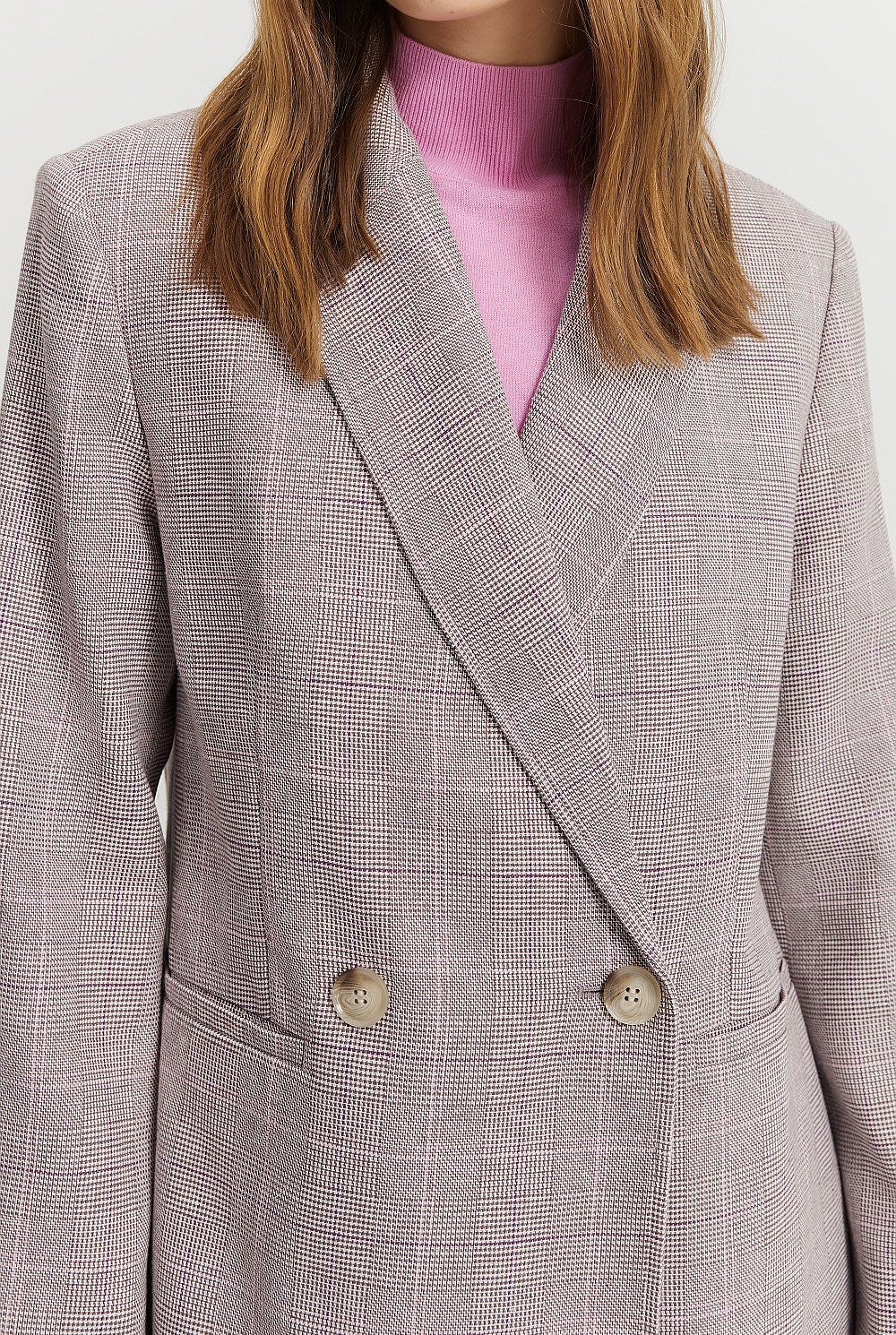 Twill Check Blazer