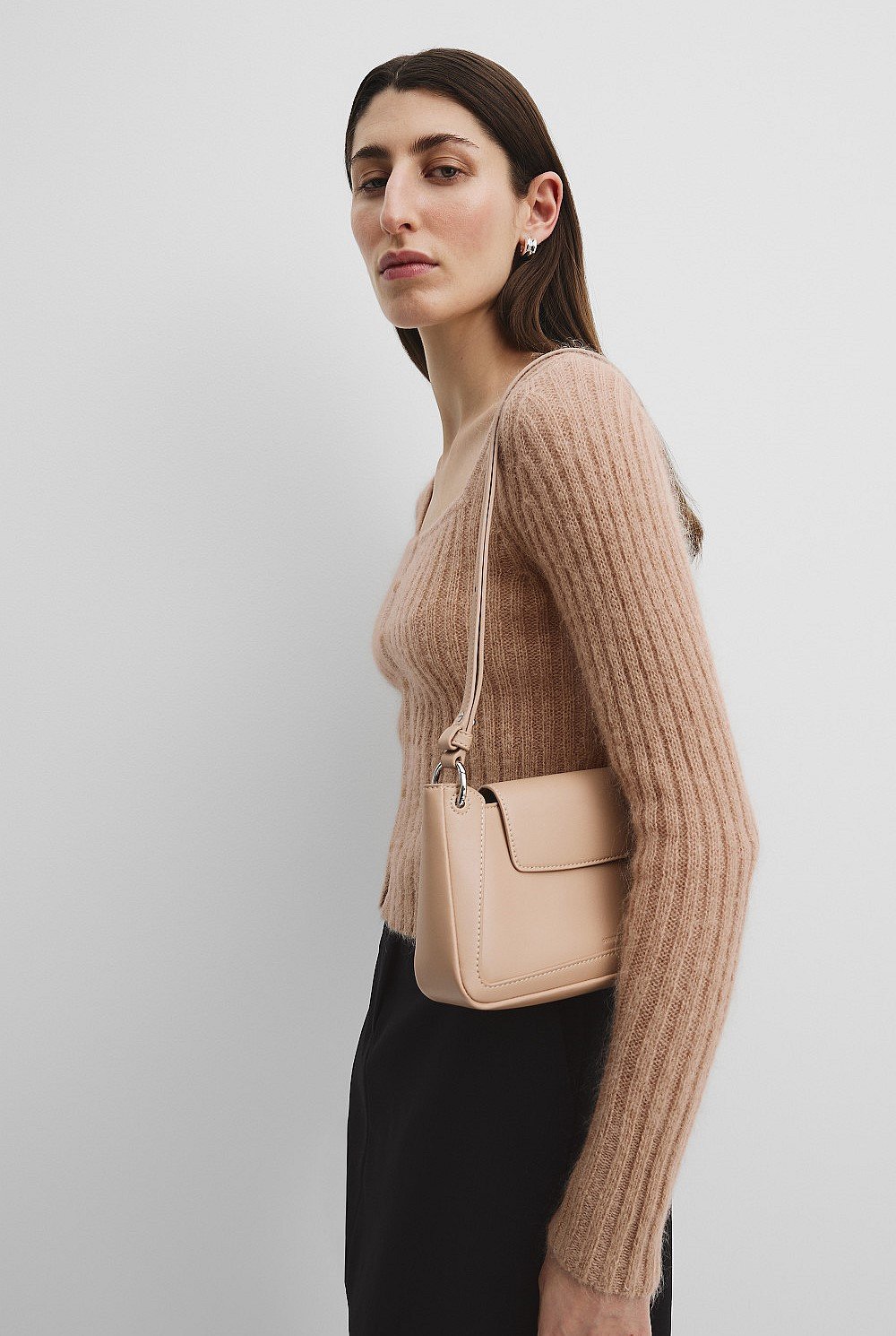 Zip Flap Crossbody Bag