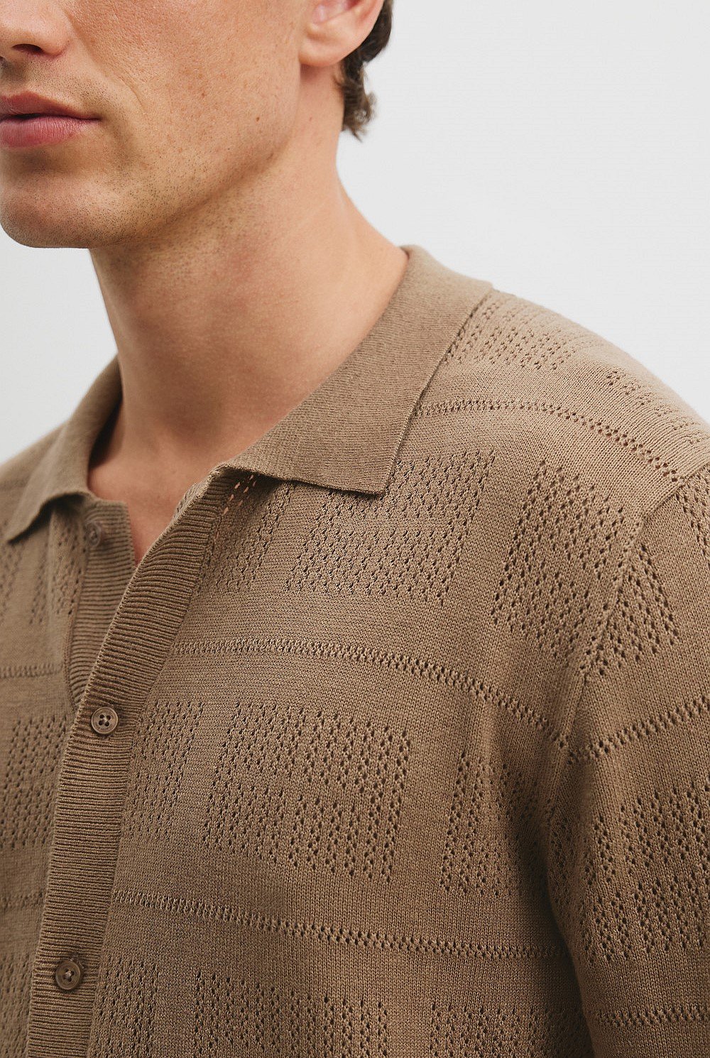 Cotton Linen Knit Shirt