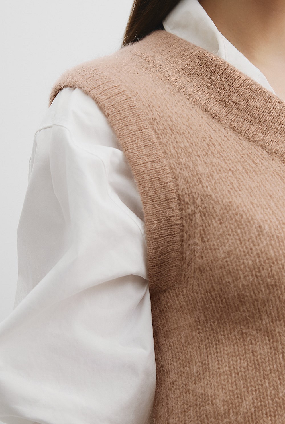 Fluffy Knit Vest