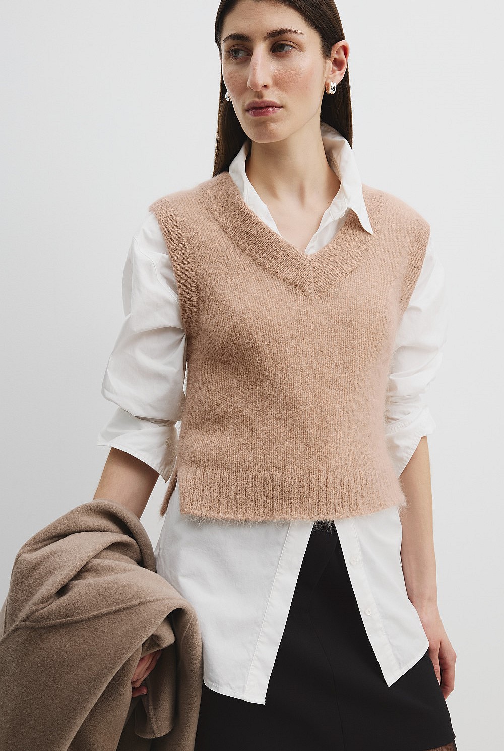 Fluffy Knit Vest