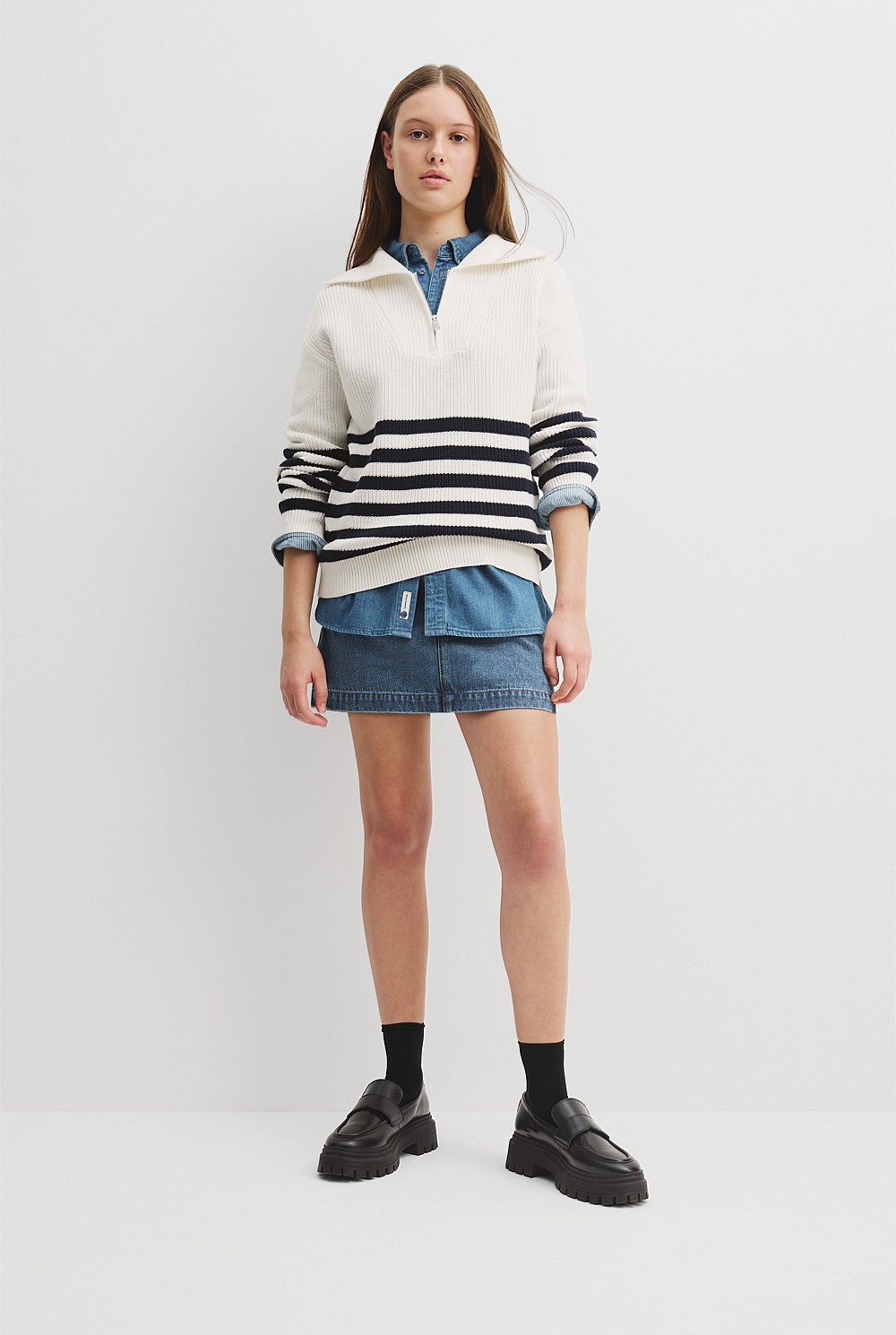 Teen Organically Grown Cotton Zip Knit