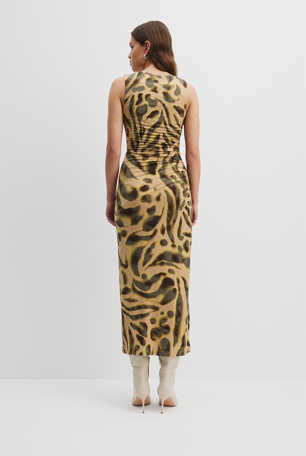 Print Cupro Jersey Dress