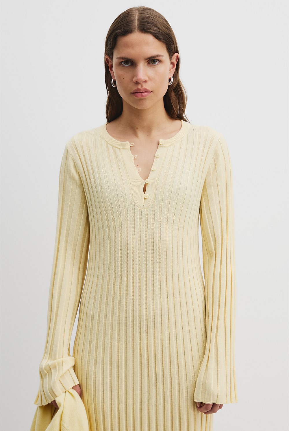 Pleat Knit Dress