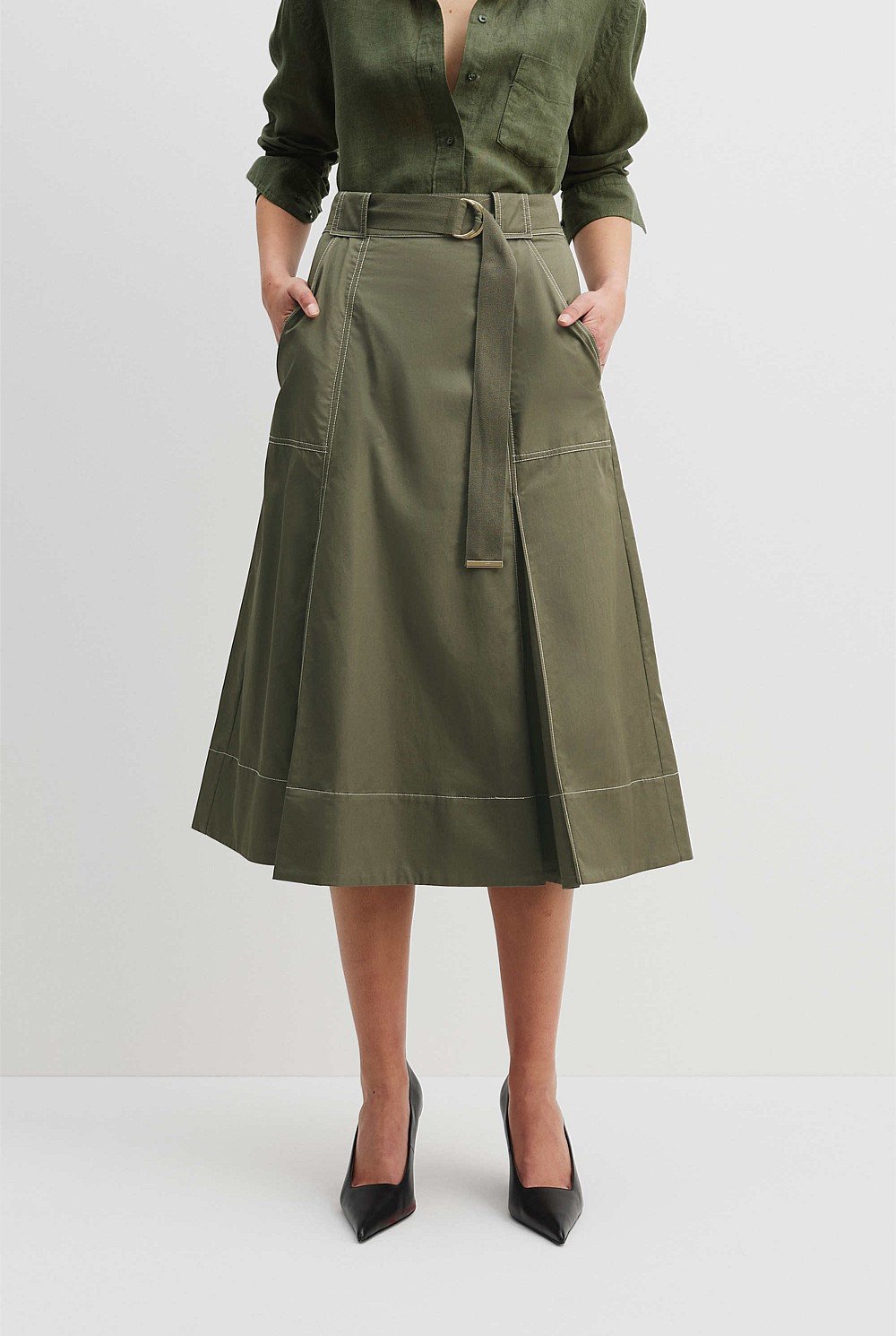 Pocket Detail Skirt