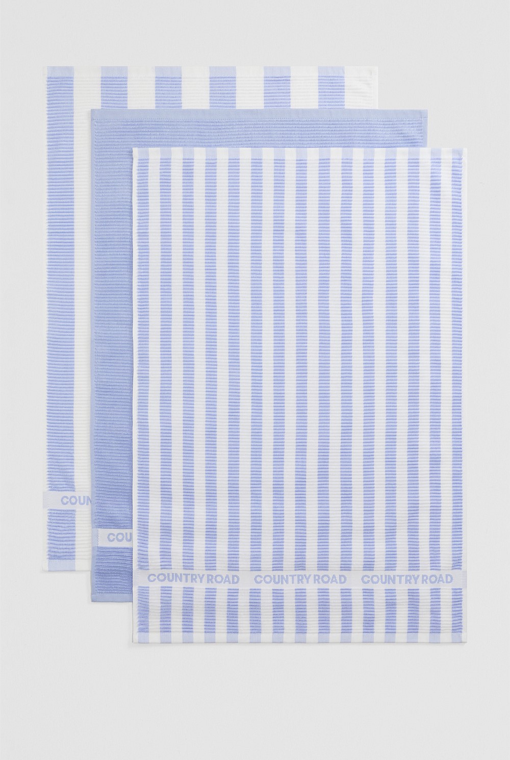 CR Stripe Australian Cotton Tea Towel Pack of 3