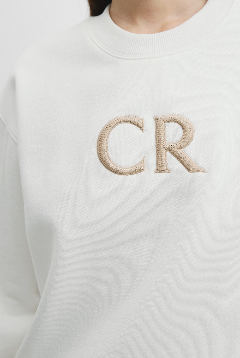 Cotton CR Logo Sweat
