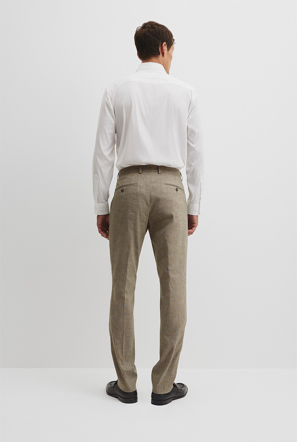 Linen Blend Stretch Pant