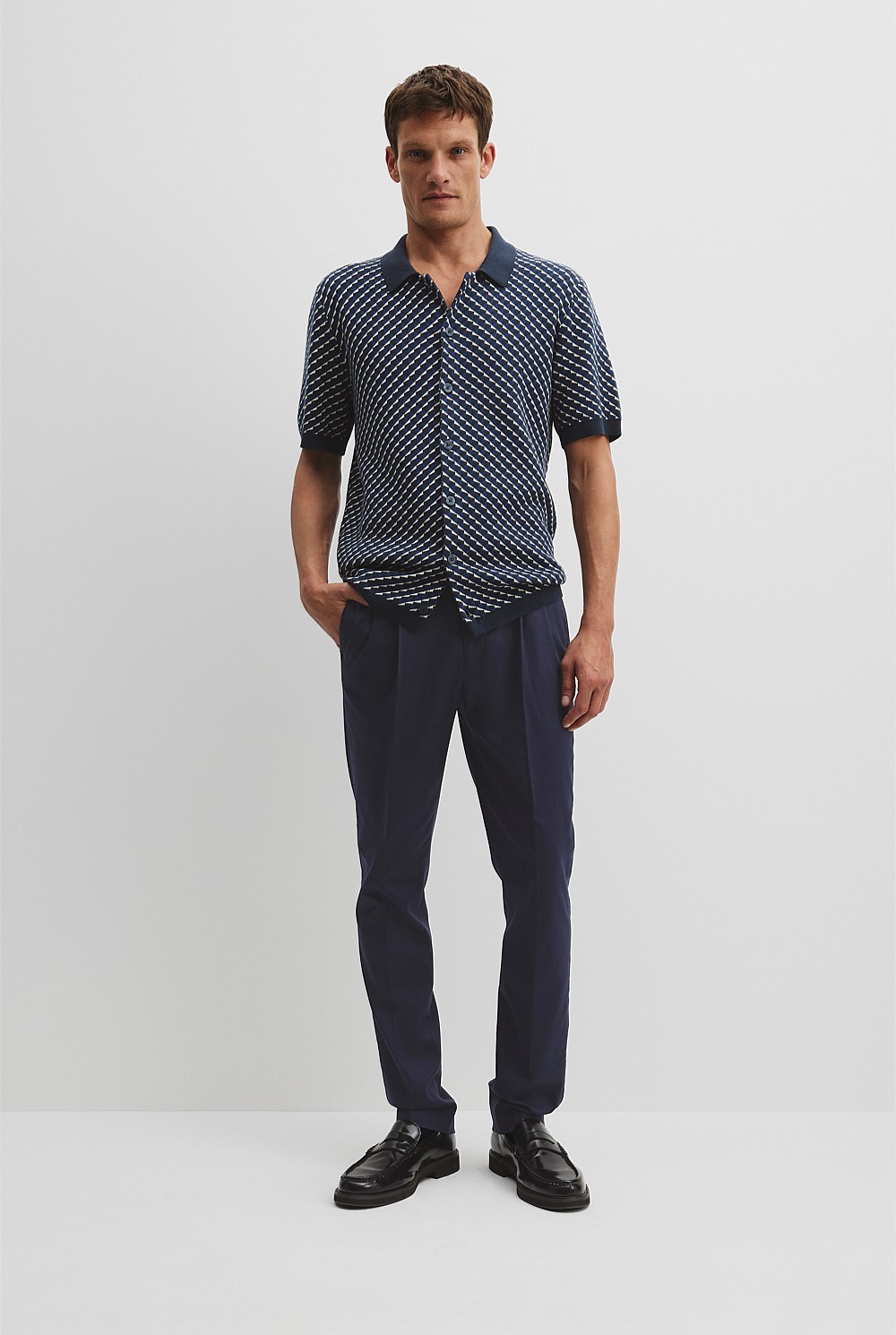 Australian Cotton Pattern Knit Shirt