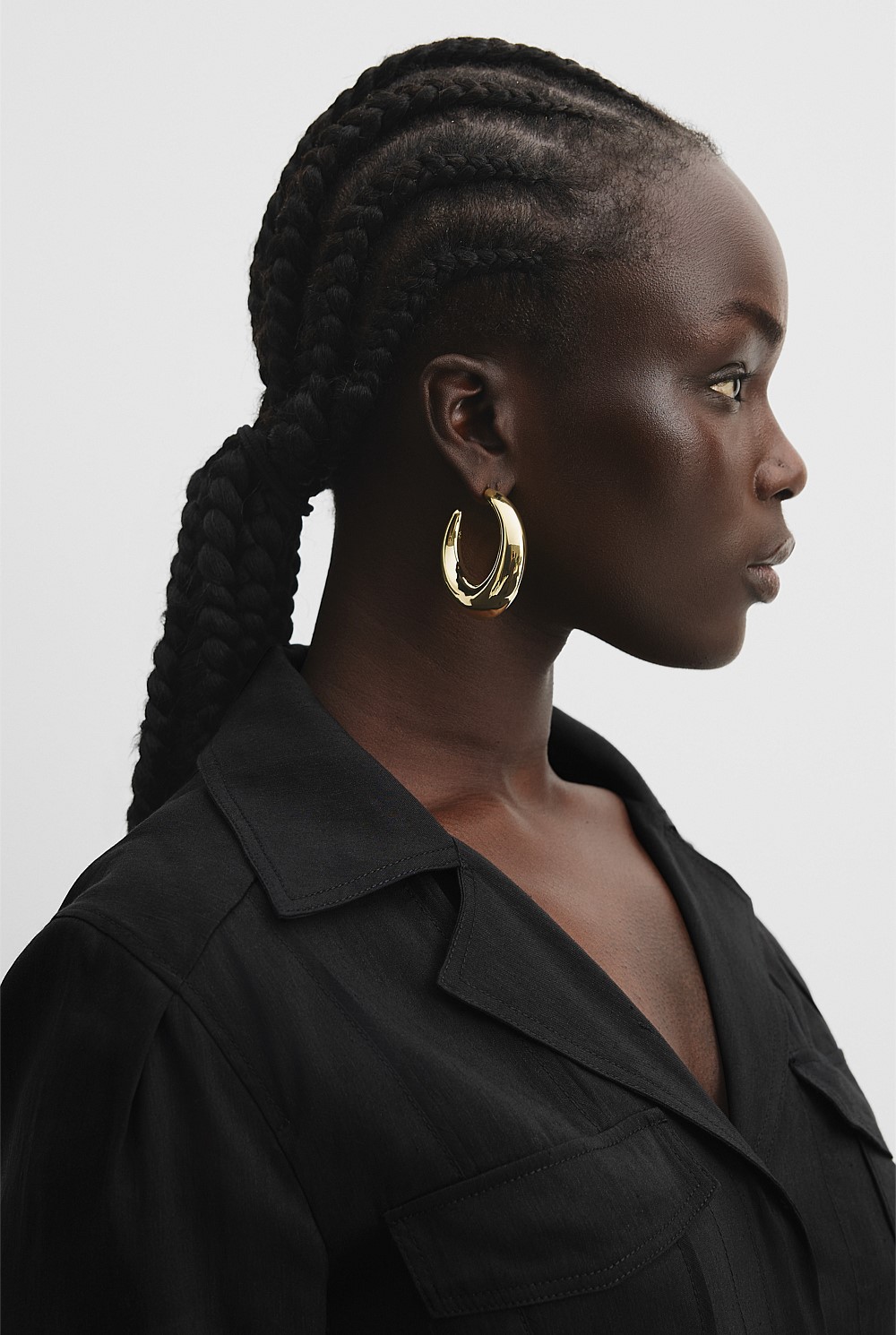 Extra Large Lunar Hoop Earring