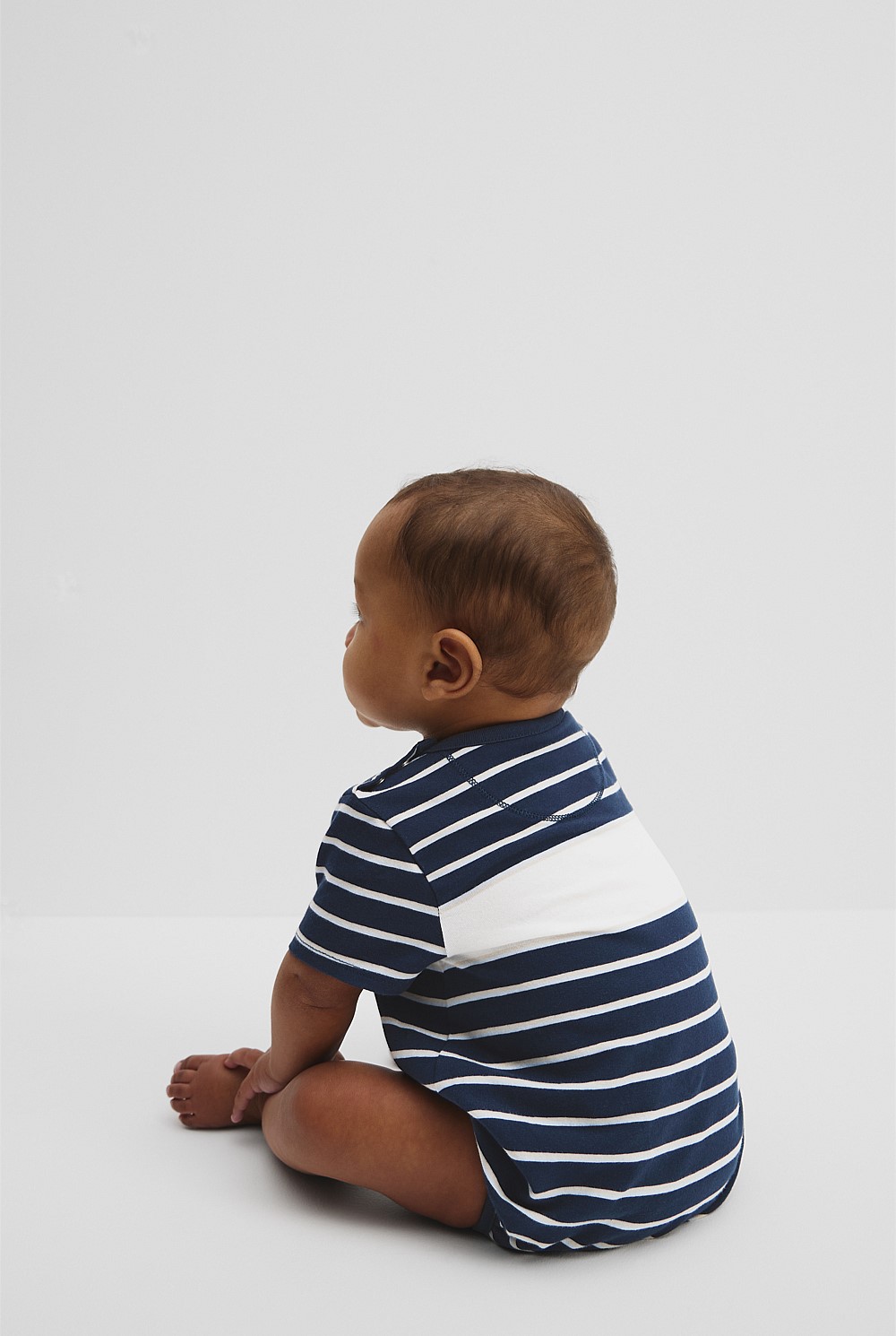 Organically Grown Cotton Stripe Heritage T-Shirt Bodysuit