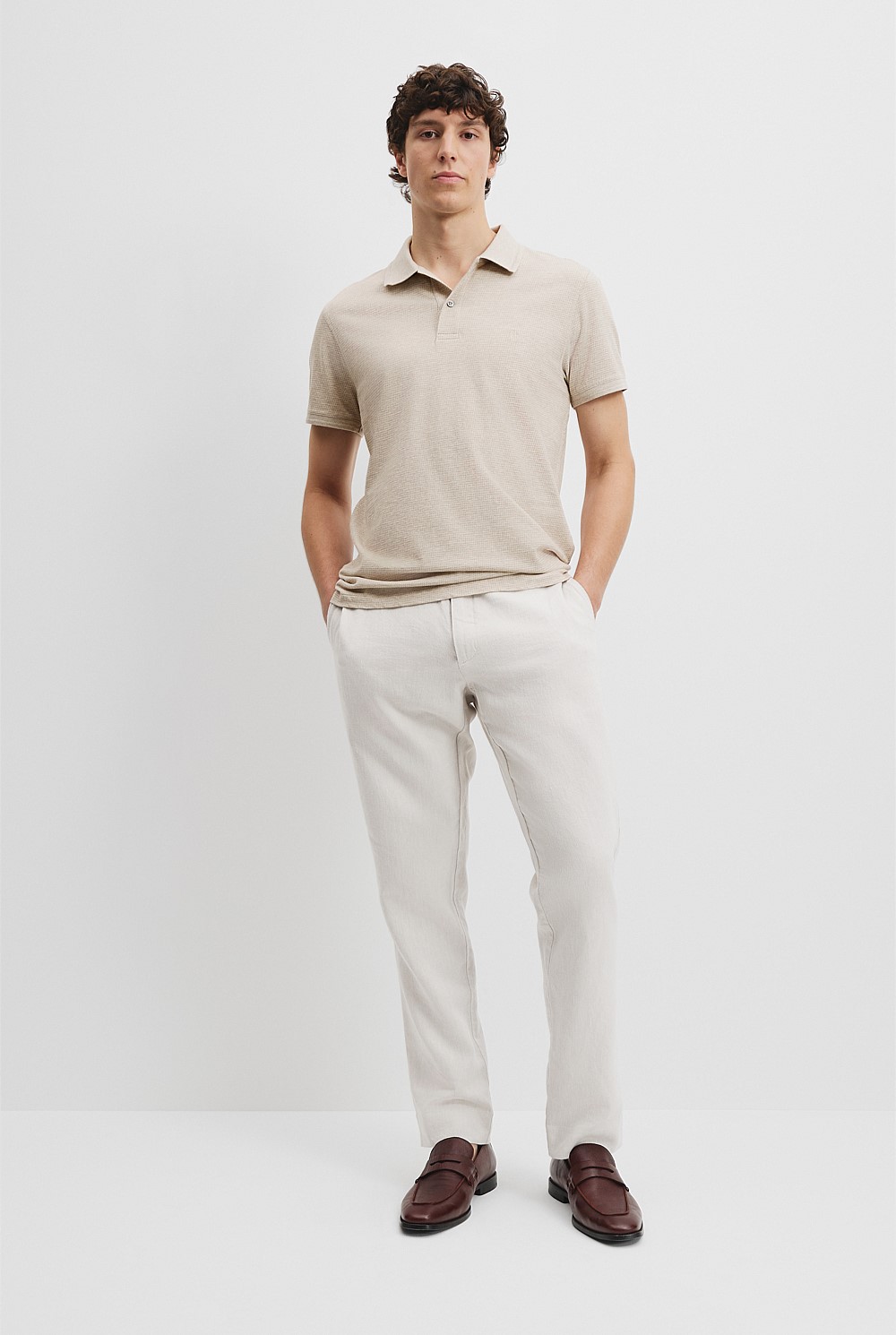 Australian Cotton Jacquard Polo