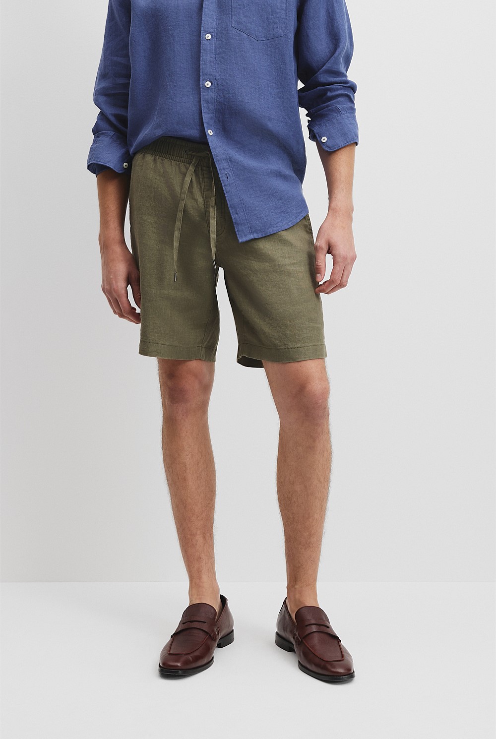 Organically Grown Linen Drawcord Short