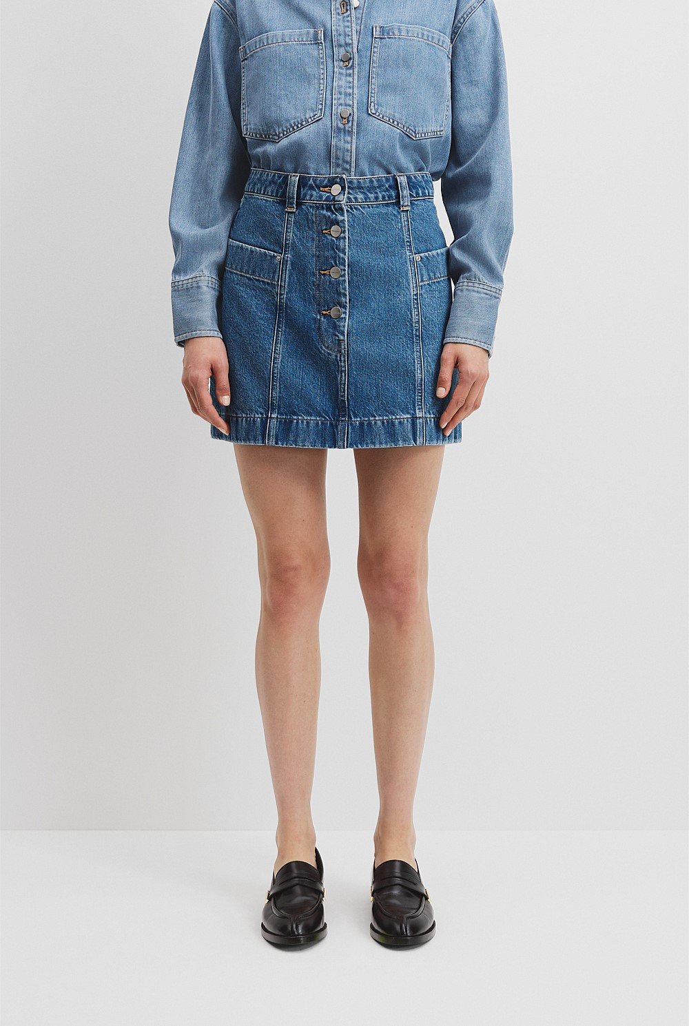 Denim Mini Skirt