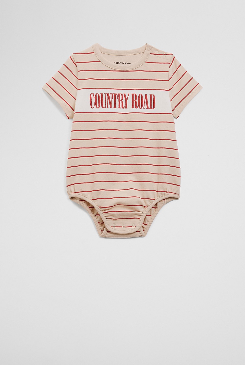 Organically Grown Cotton Stripe Heritage T-Shirt Bodysuit