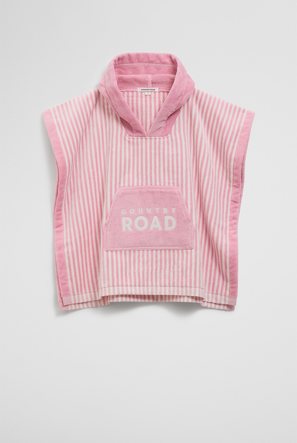 Verified Australian Cotton Stripe Logo Poncho