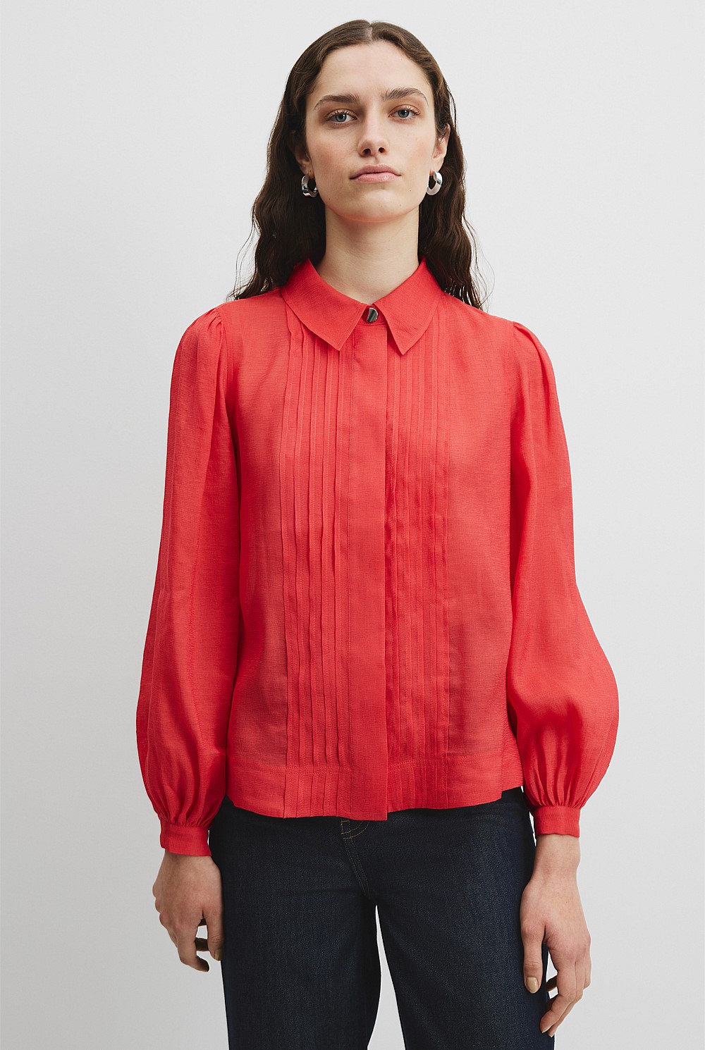 Pintuck Detail Shirt