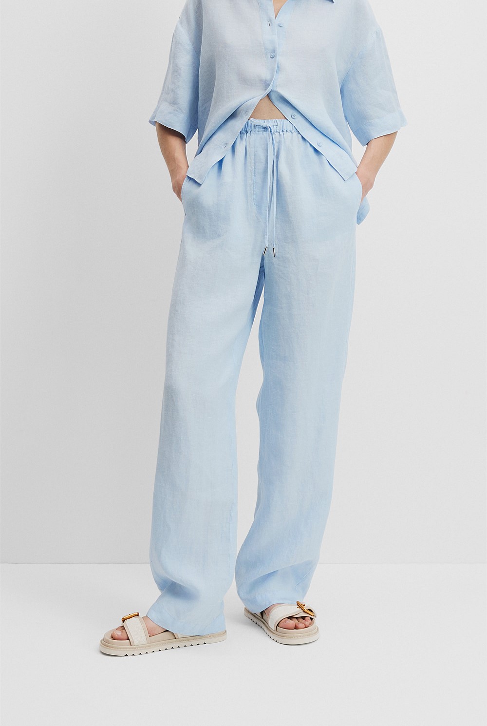 Organically Grown Linen Pull-On Pant