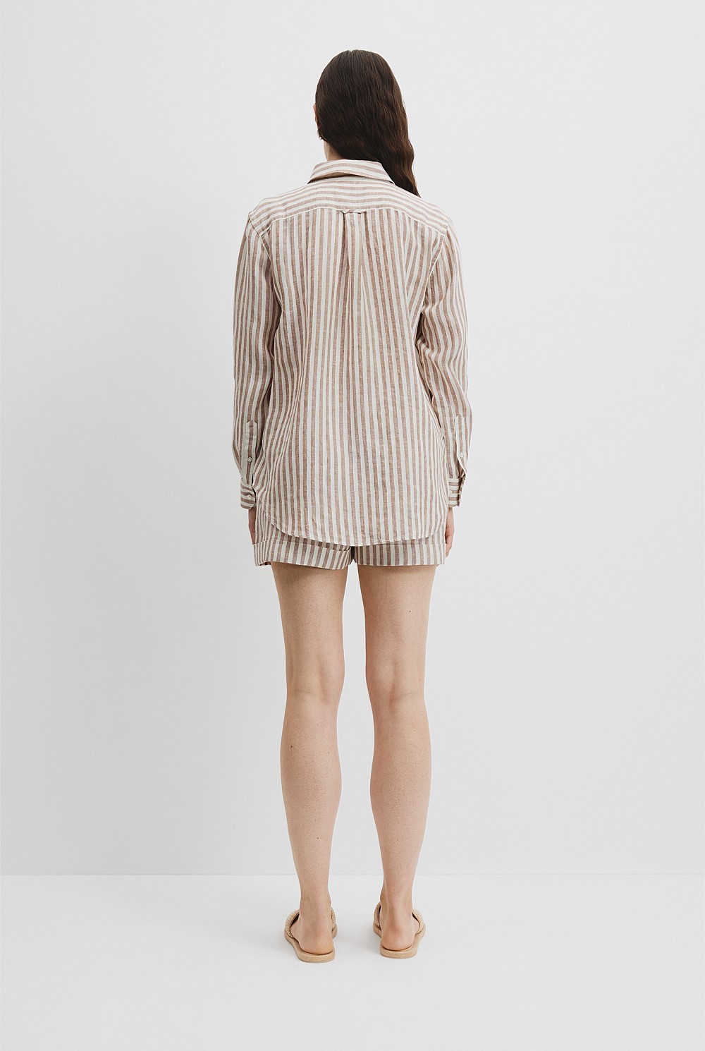 Organically Grown Linen Stripe Shirt