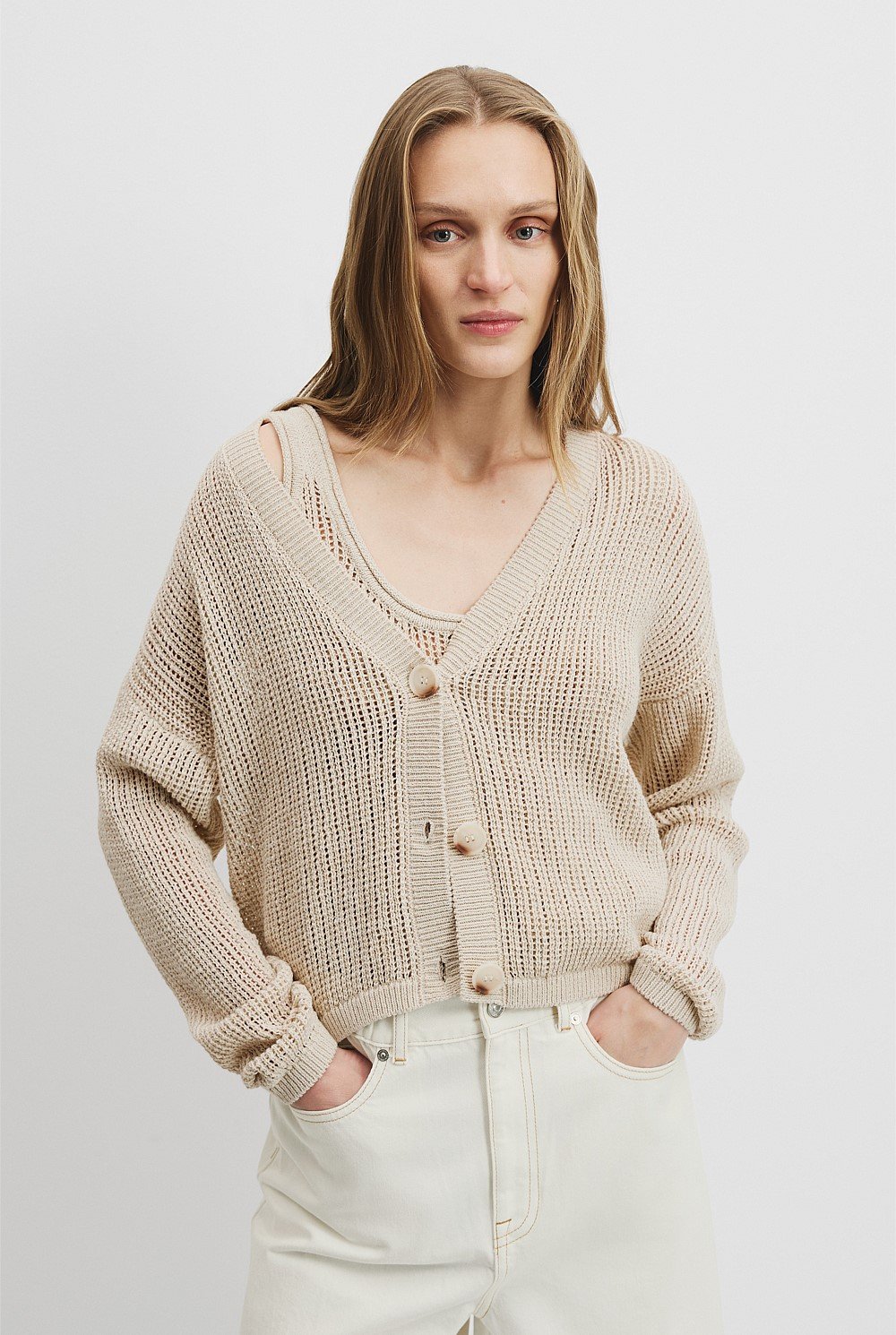 Textured Knit Cardigan