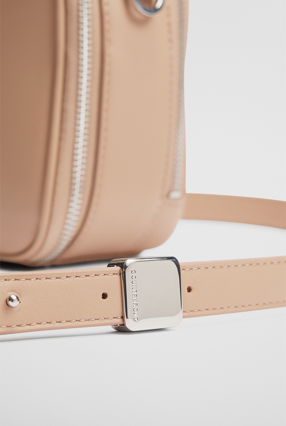 Double Zip Handle Crossbody Bag