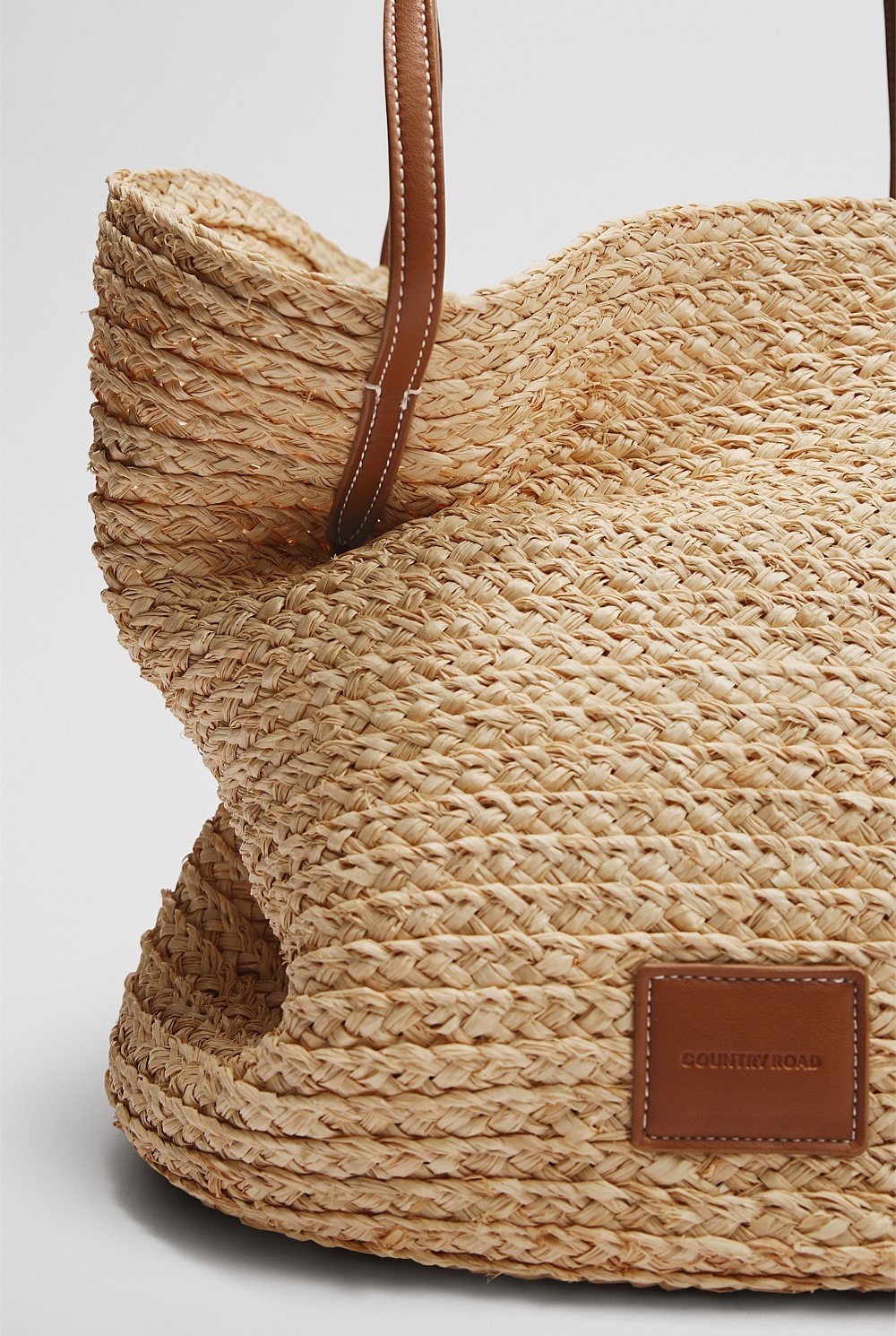 Buckle Detail Basket Tote