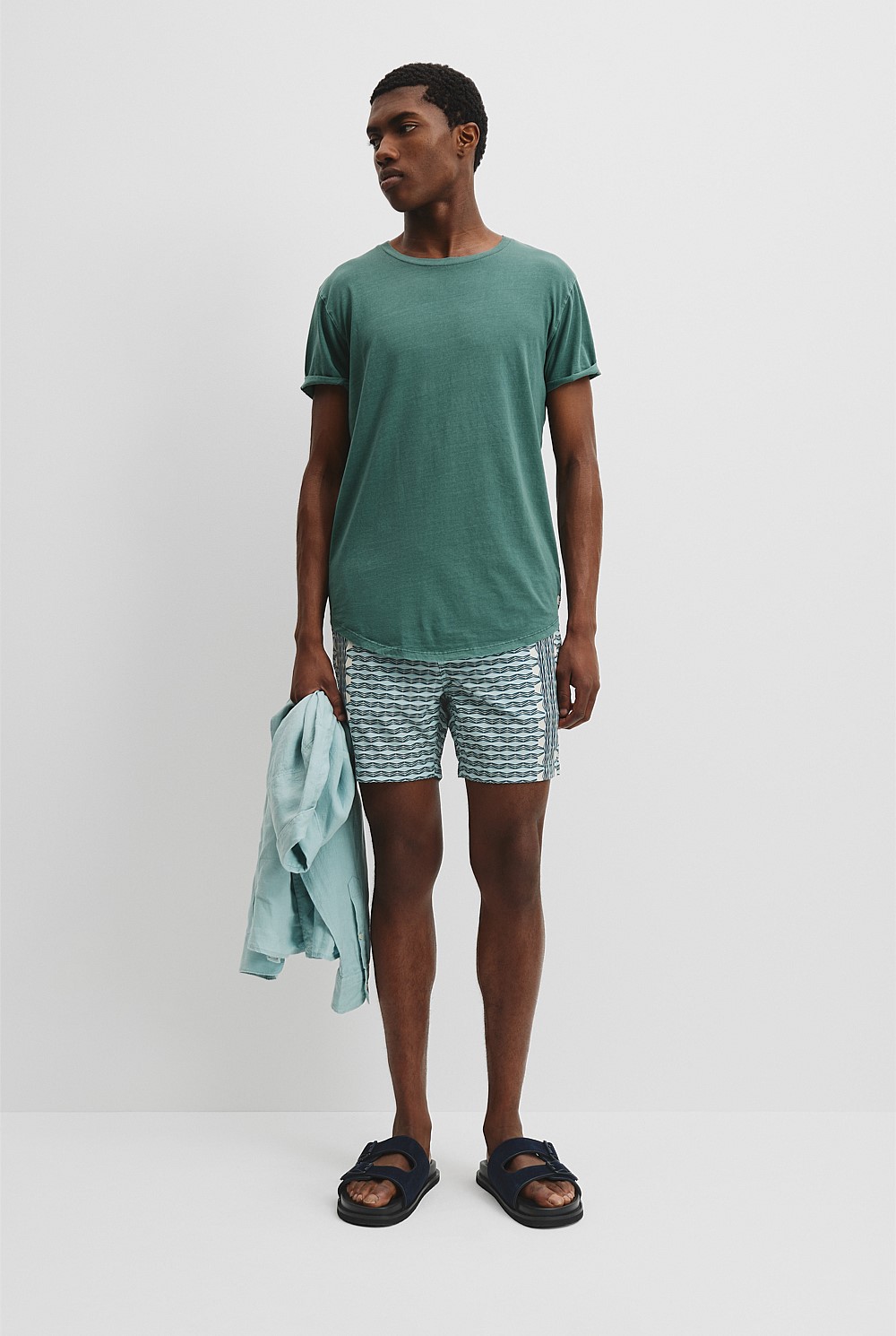 Australian Cotton Longline Garment Dyed T-Shirt