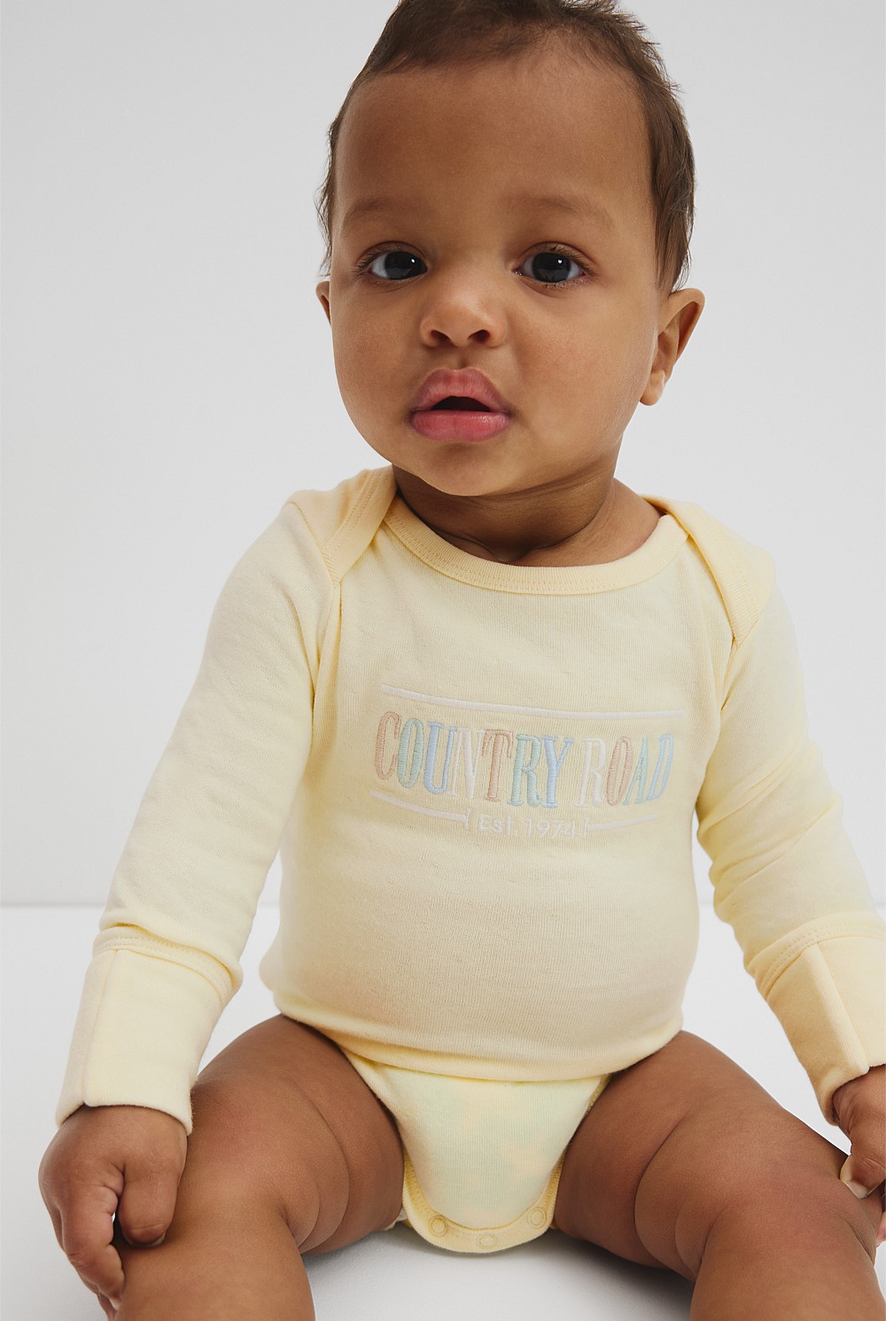 Organically Grown Cotton Heritage Long Sleeve Bodysuit