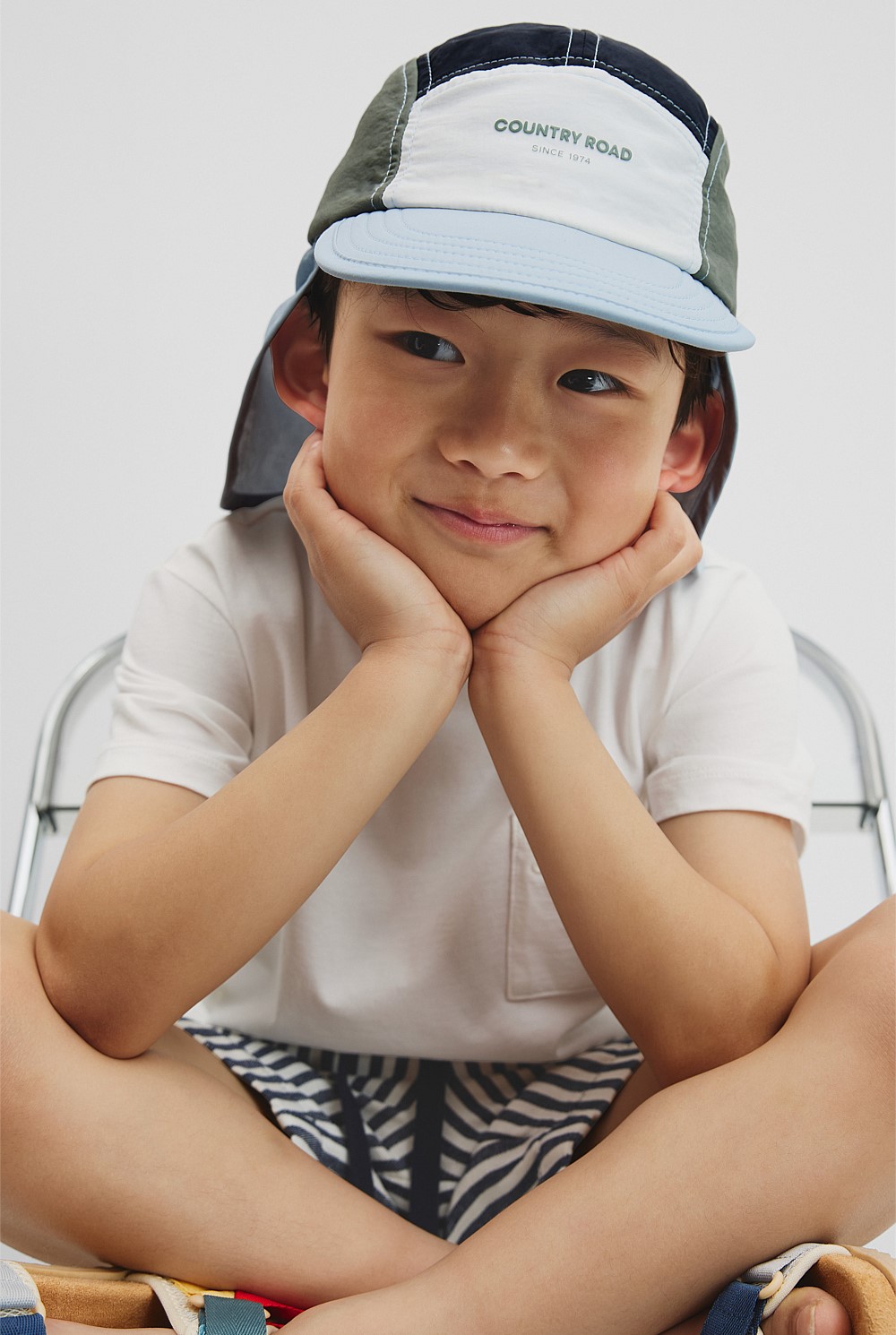 Colour Block Sun Hat