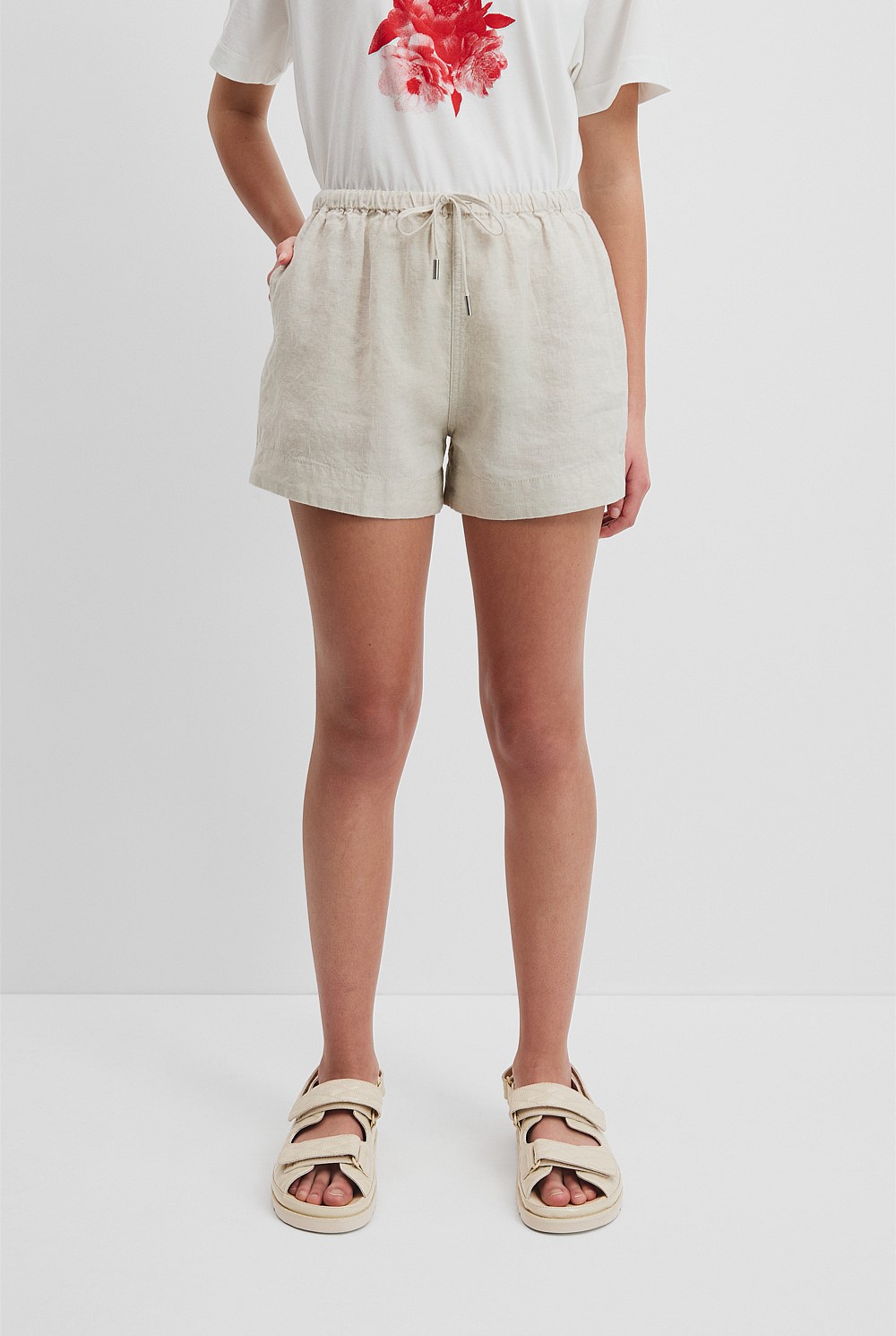 Teen Organically Grown Linen Short