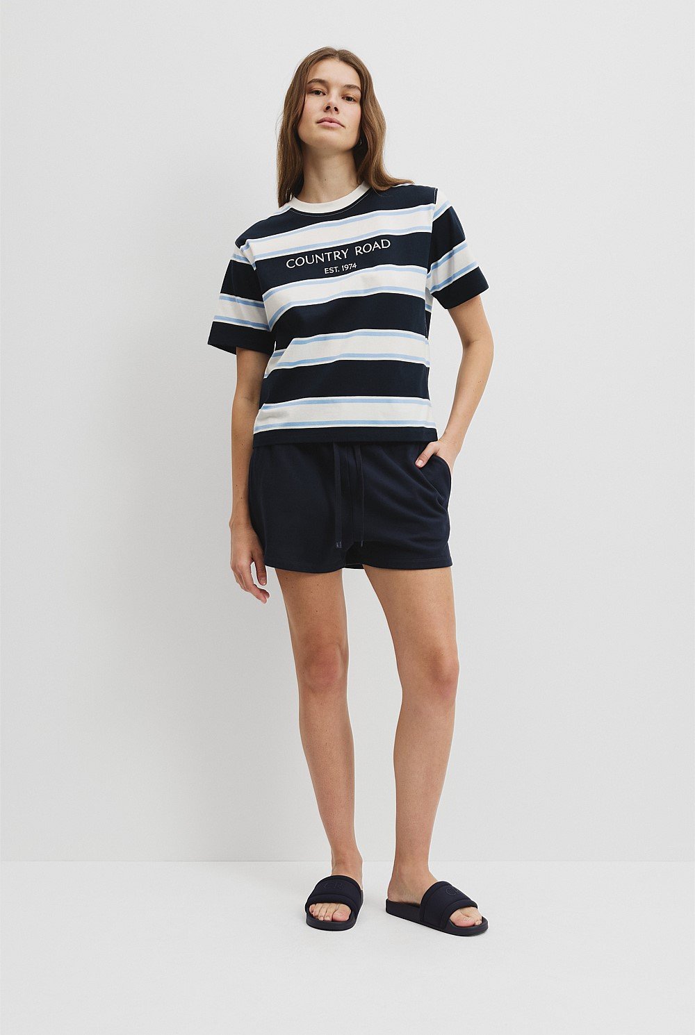 Verified Australian Cotton CR Est. 1974 Stripe T-Shirt