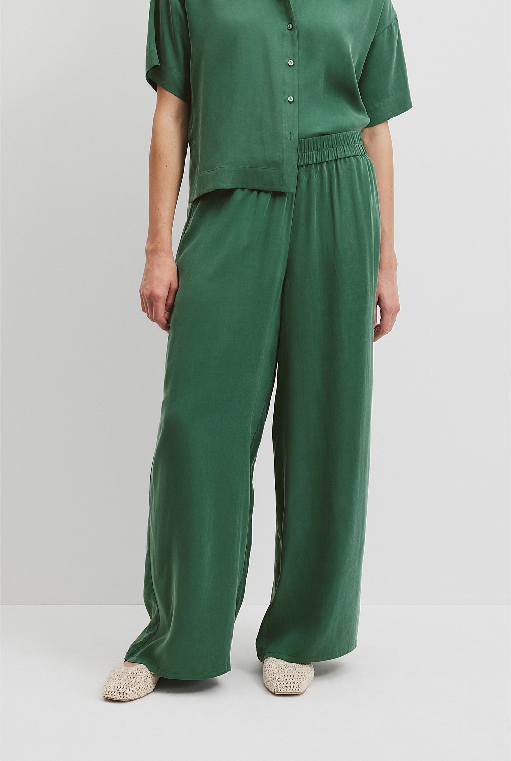 Pull-On Cupro Pant