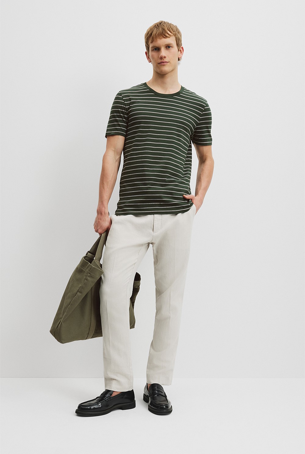 Pima Crew Stripe T-Shirt