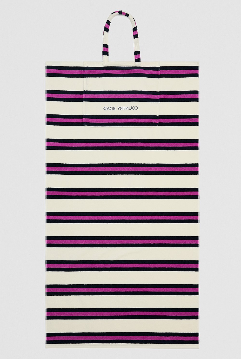 Verified Australian Cotton Stripe Bag-To-Towel