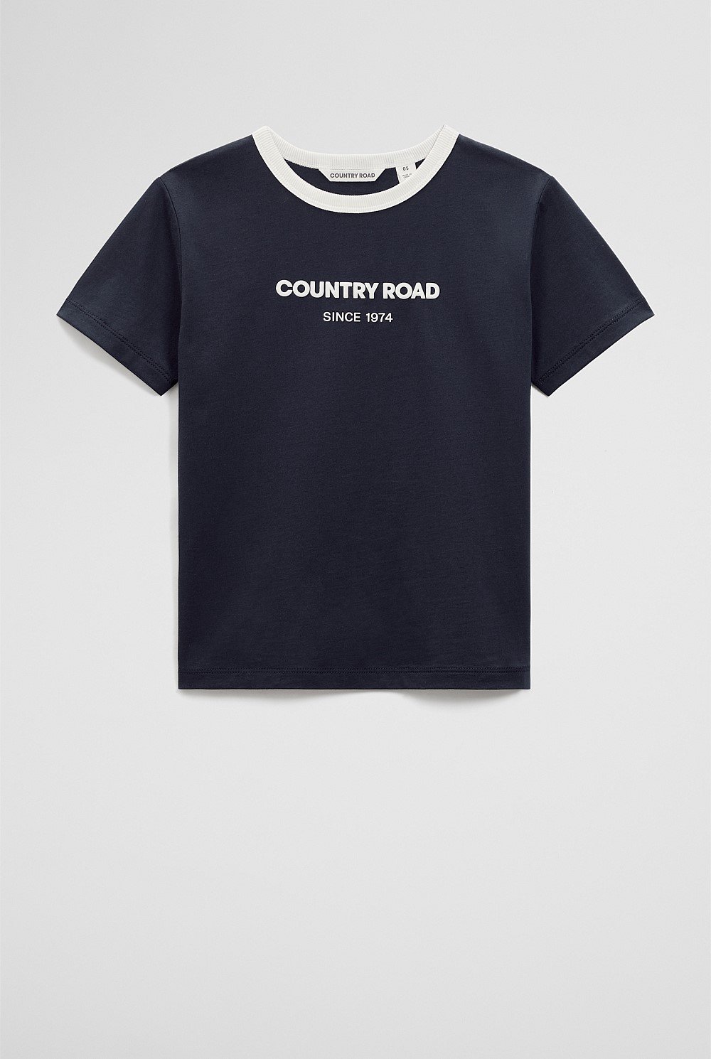 Australian Cotton Contrast Logo T-Shirt