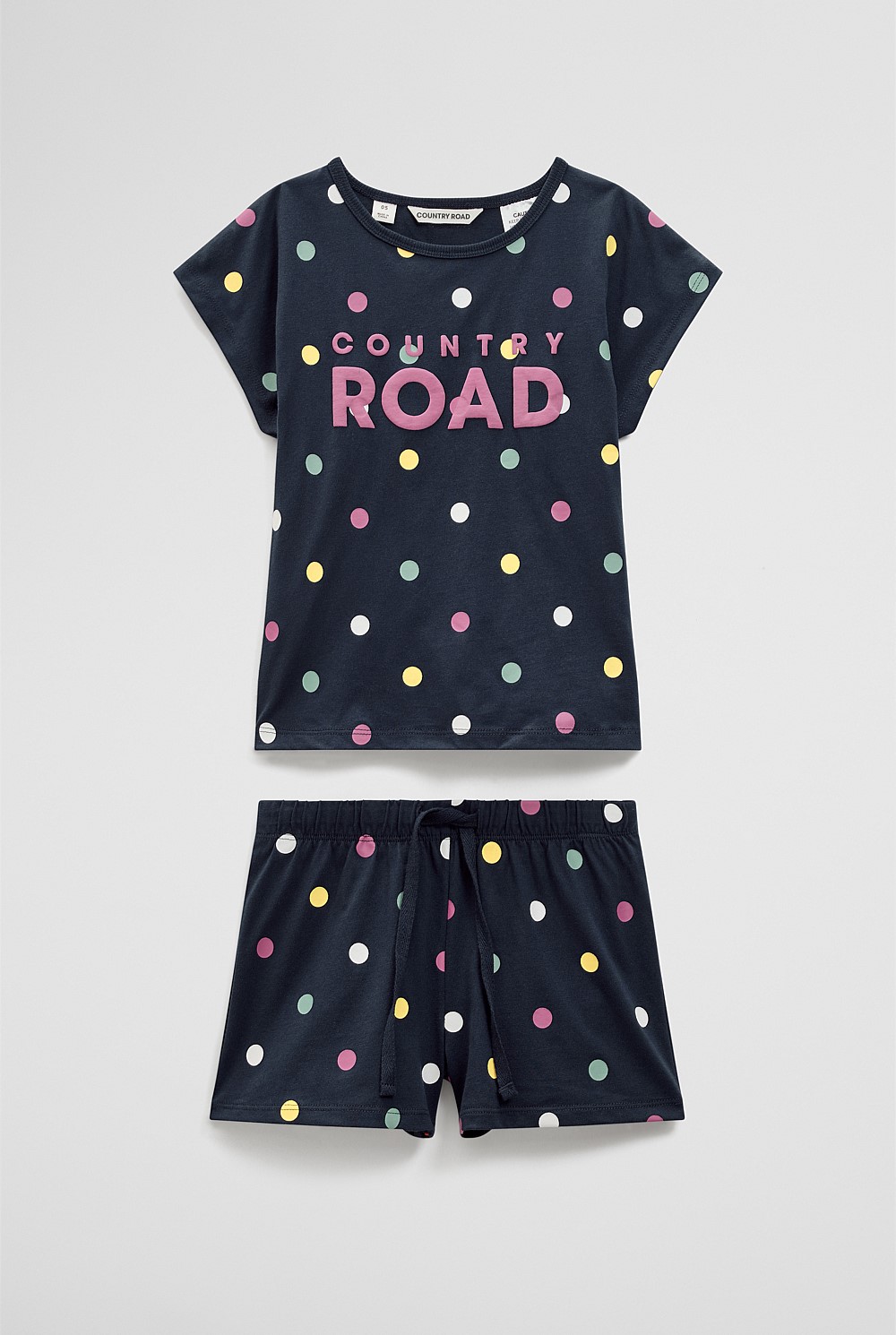 Organically Grown Cotton Logo Spot Pyjama Set