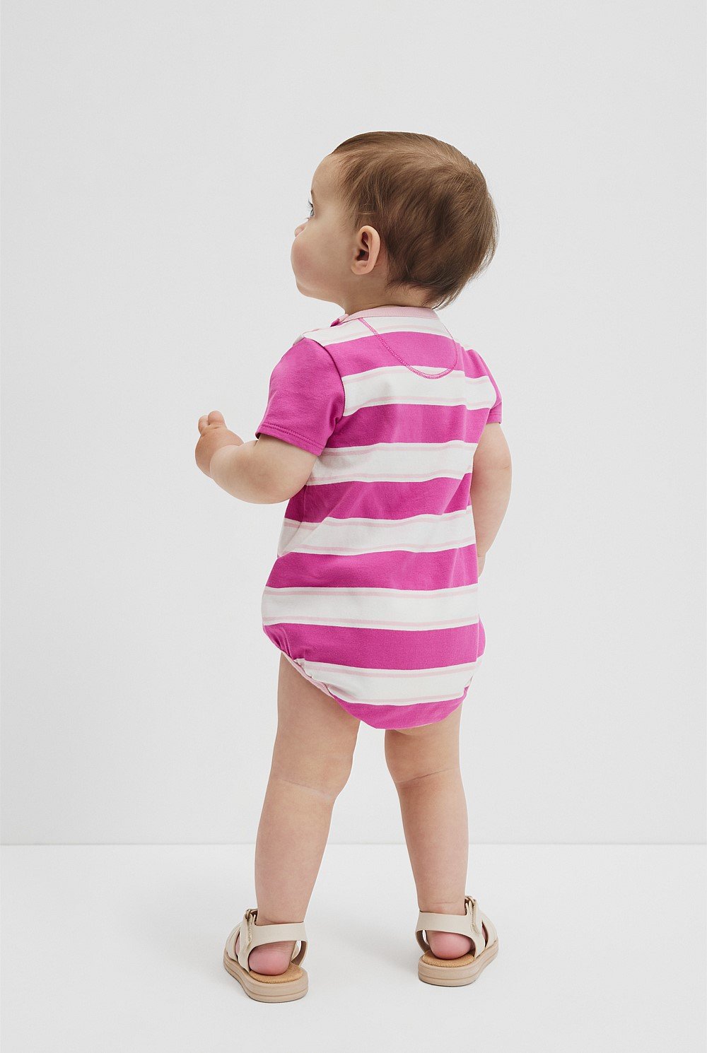 Organically Grown Cotton CR Est. 1974 Stripe Bodysuit