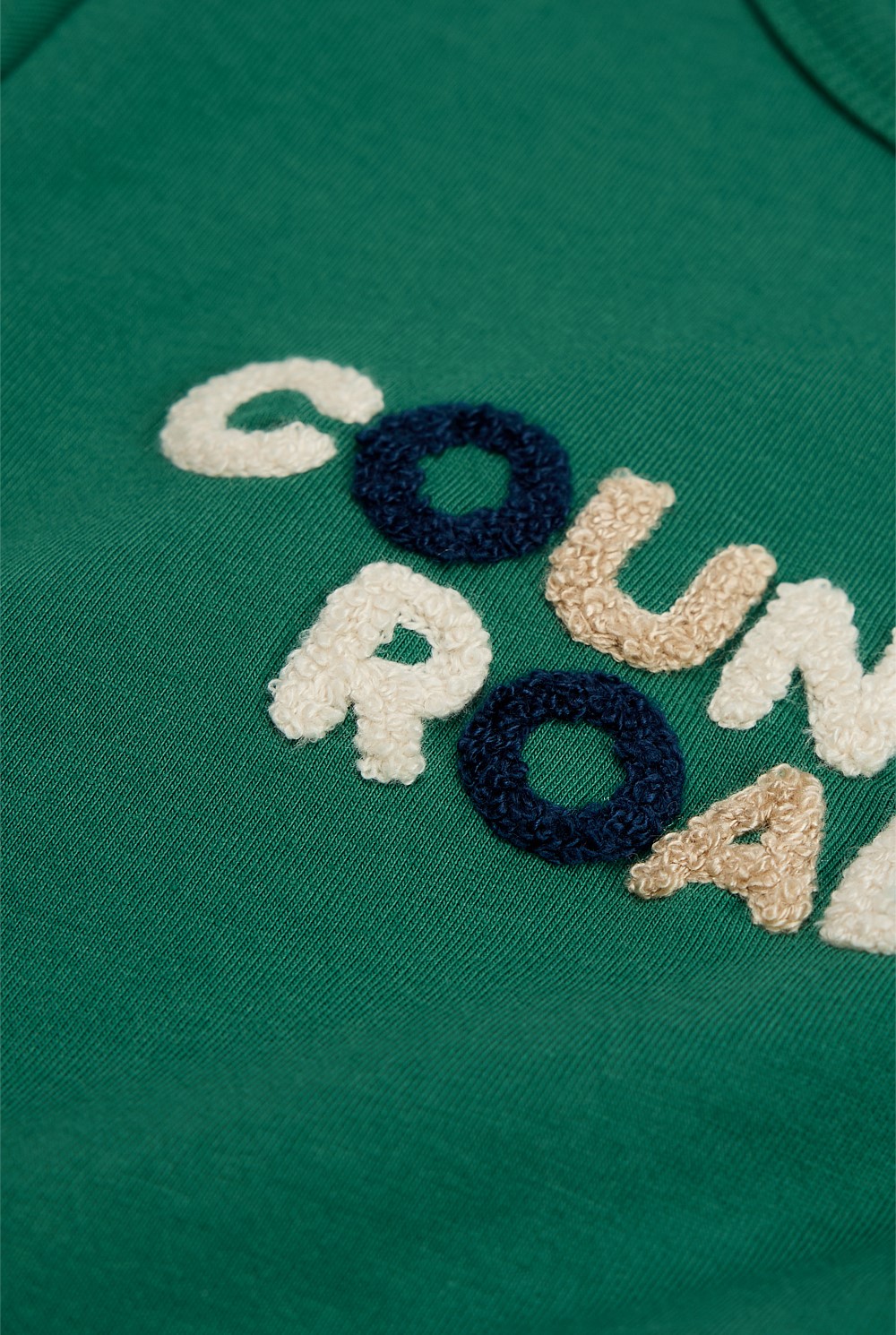 Organically Grown Cotton Boucle Logo T-Shirt